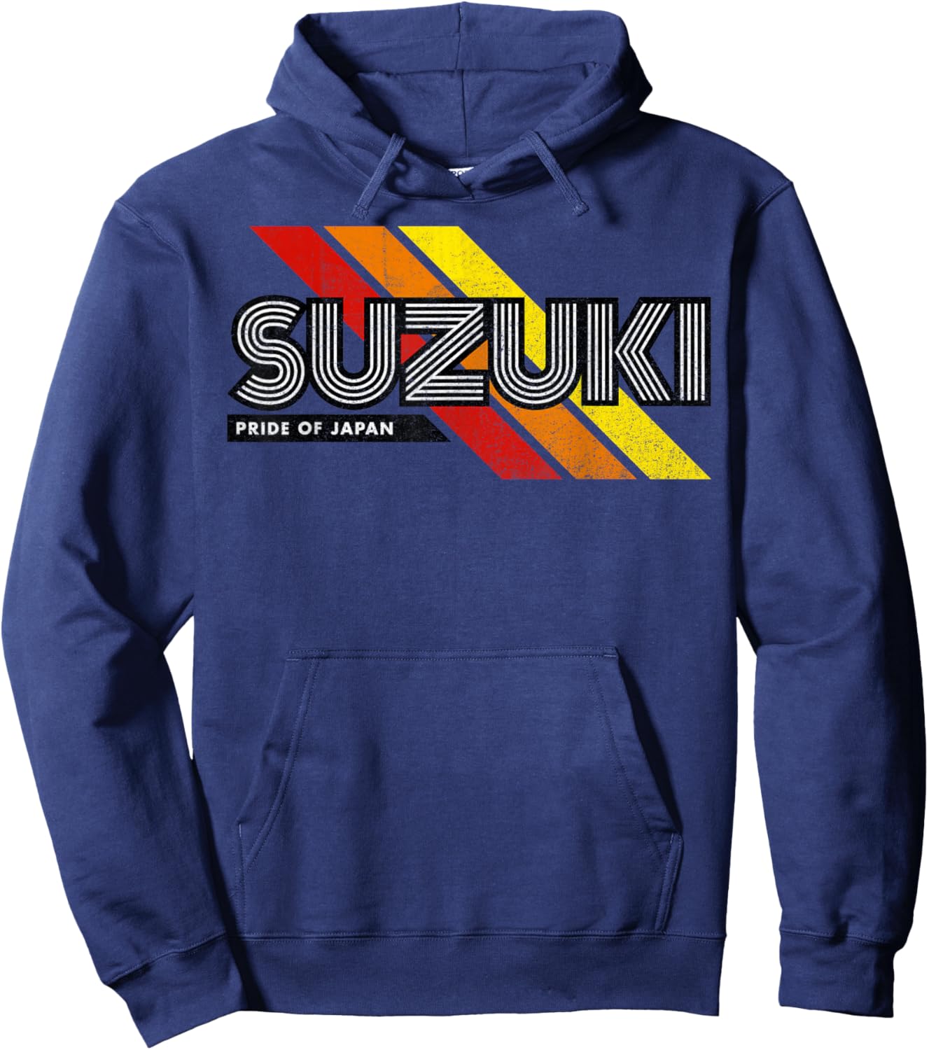 Suzuki Japanese Family Name Retro Vintage Hoodie - Hoodie | Navy