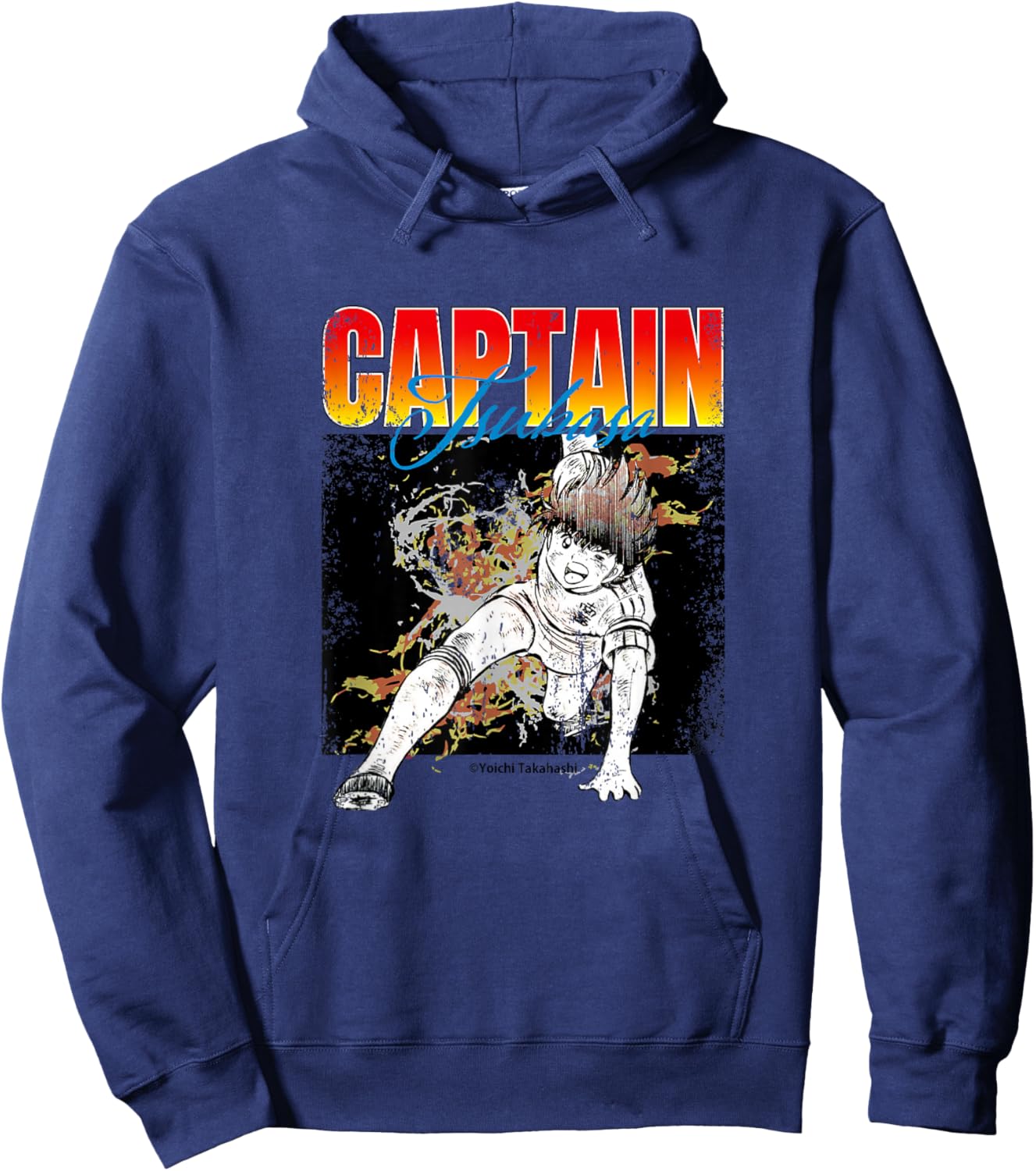 Captain Tsubasa Tsubasa Ozora (Burning Dirt) Hoodie - Hoodie | Navy