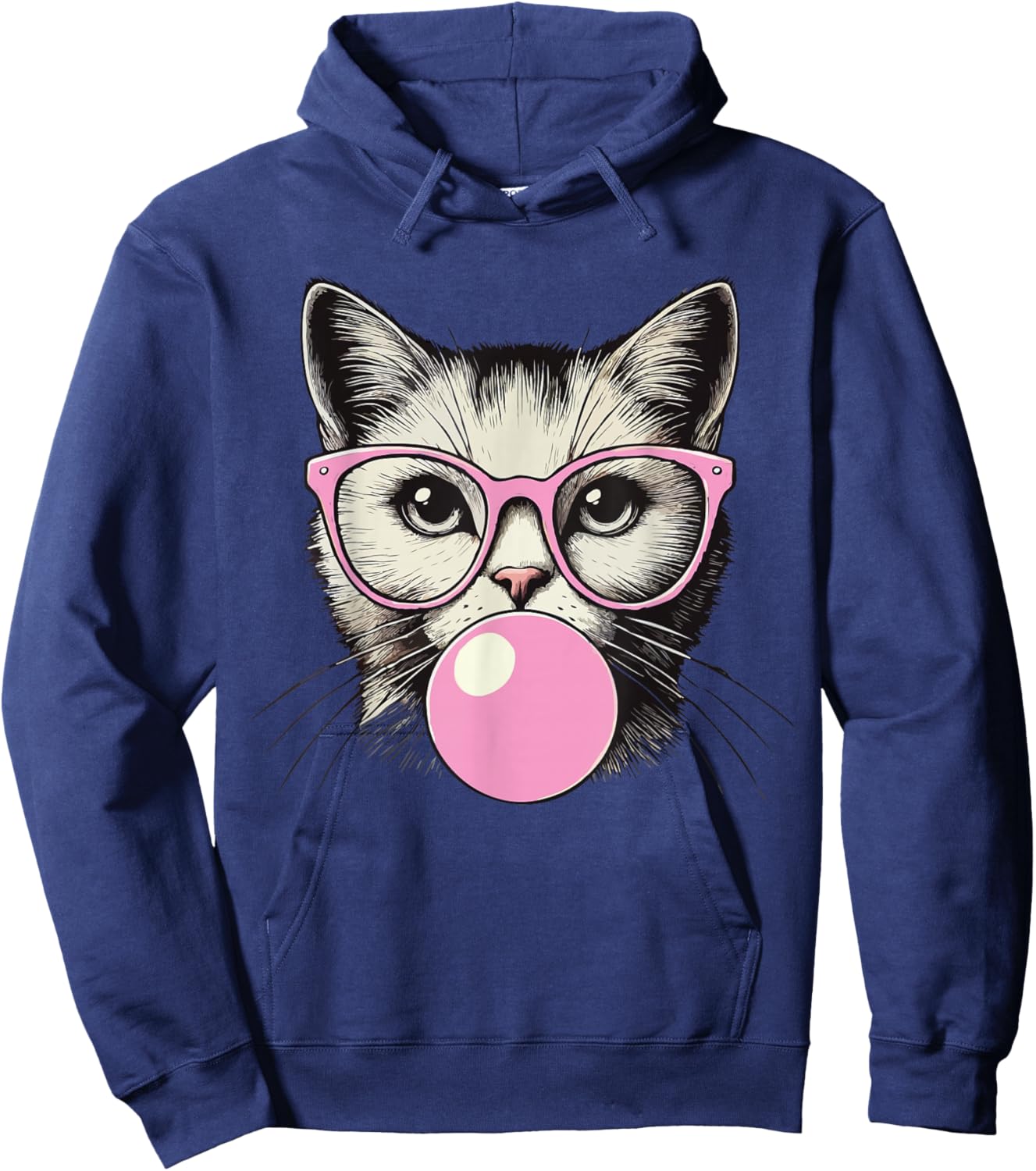 Cute Cat Shirt Funny Cat Lovers Hoodie - Hoodie | Navy