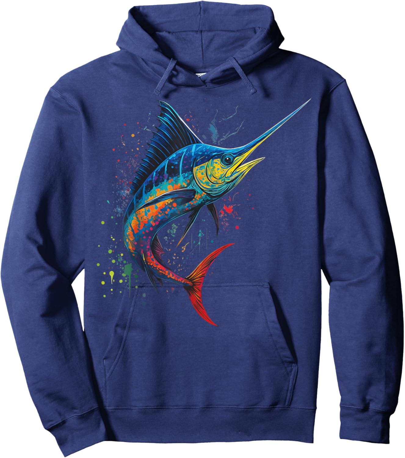 Colorful Greatsword Deep Sea Fishing Hoodie - Hoodie | Navy