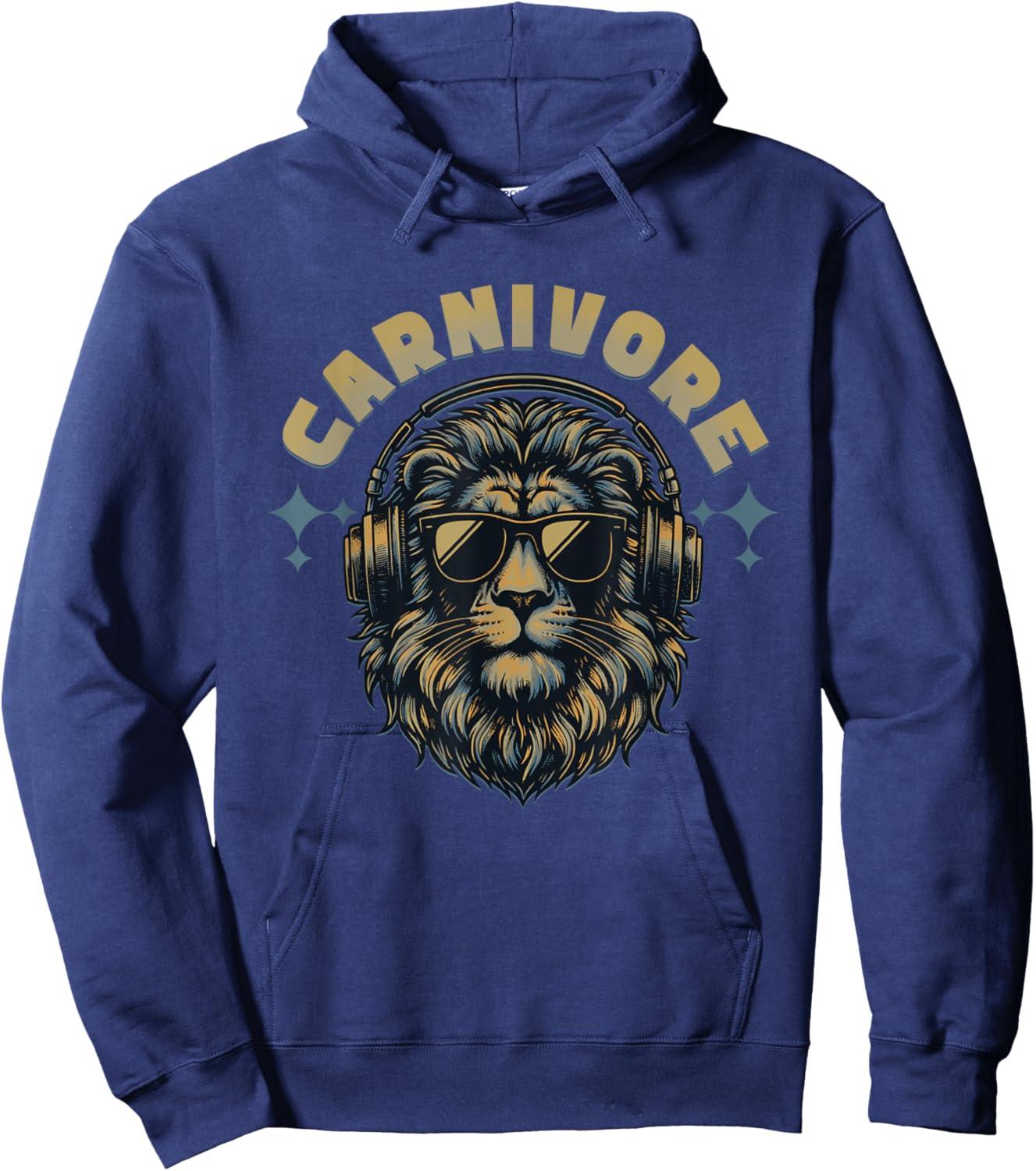 Carnivore: Zero Carb Lion Diet Lifestyle Hoodie - Hoodie | Navy