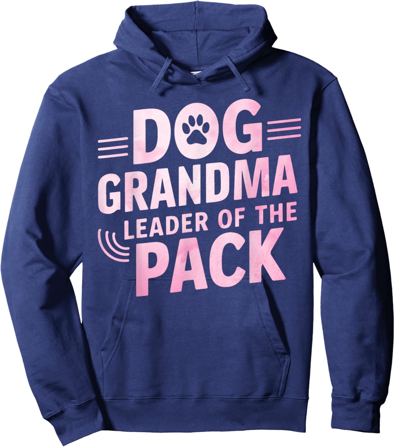 Dog Grandma: Leader of the Pack Dog Grandma Hoodie - Hoodie | Navy