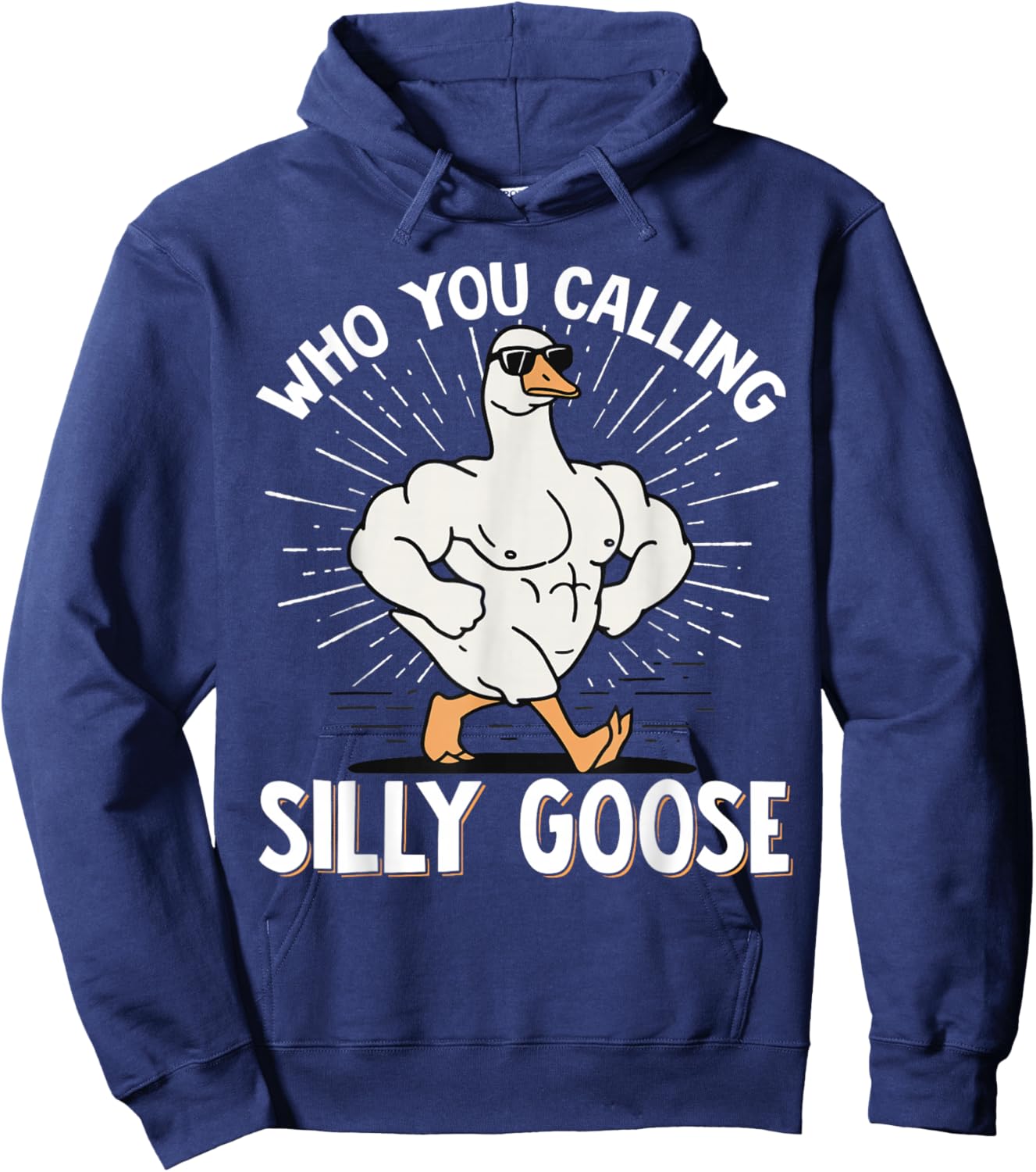 Who You Calling Silly Goose Gym Hoodie - Hoodie | Navy