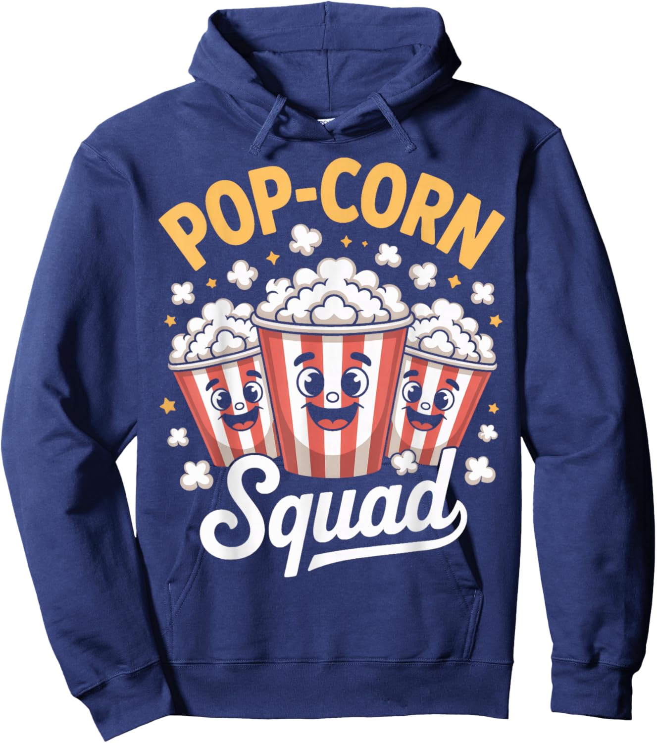Popcorn Squad Funny Movie Night Lovers Hoodie - Hoodie | Navy