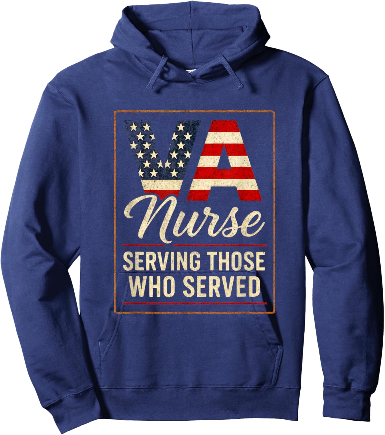 VA Nurse - Serving Those Who Served Heroes Hoodie - Hoodie | Navy