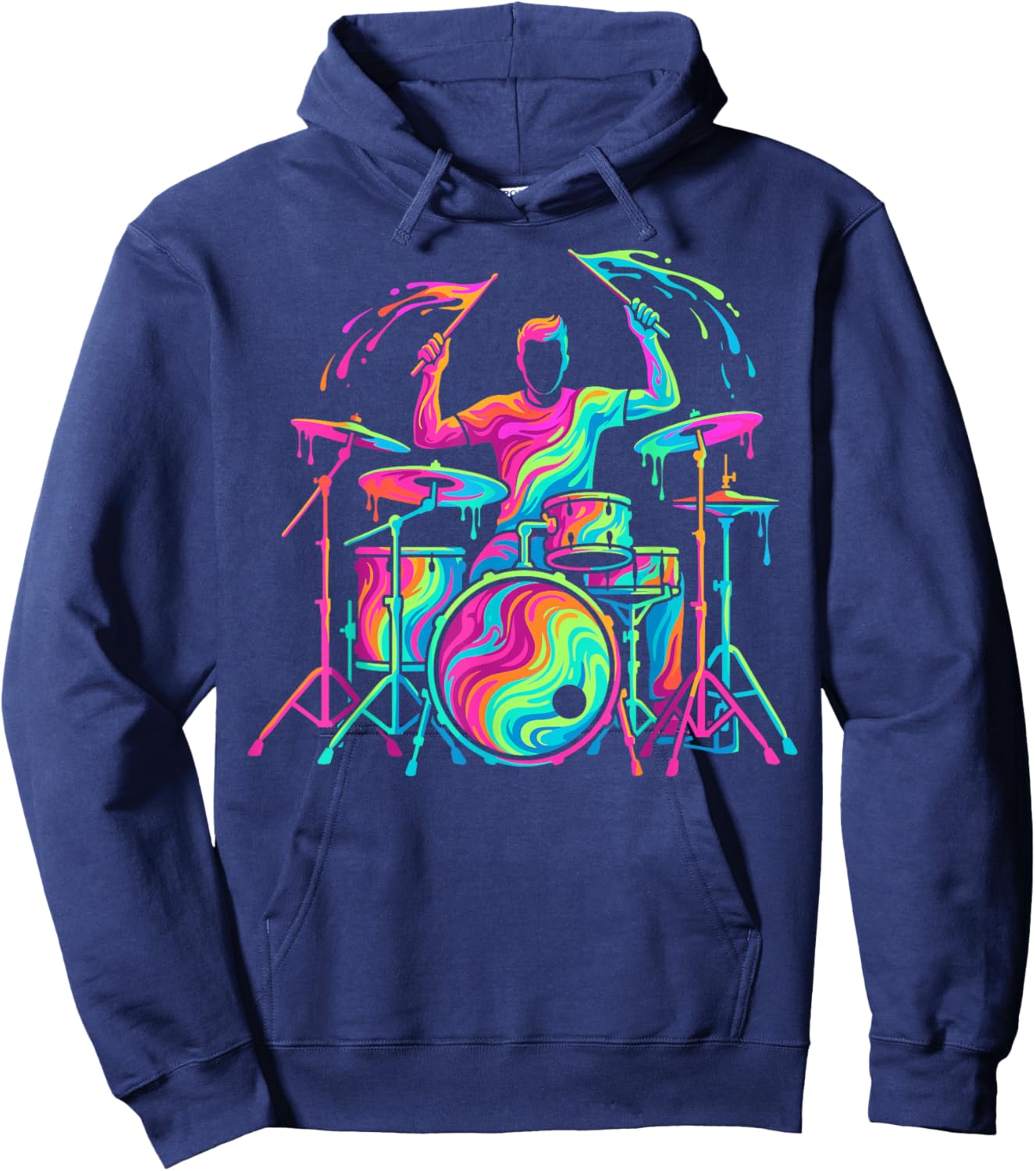 Drummer Man Child Boy Hoodie - Hoodie | Navy