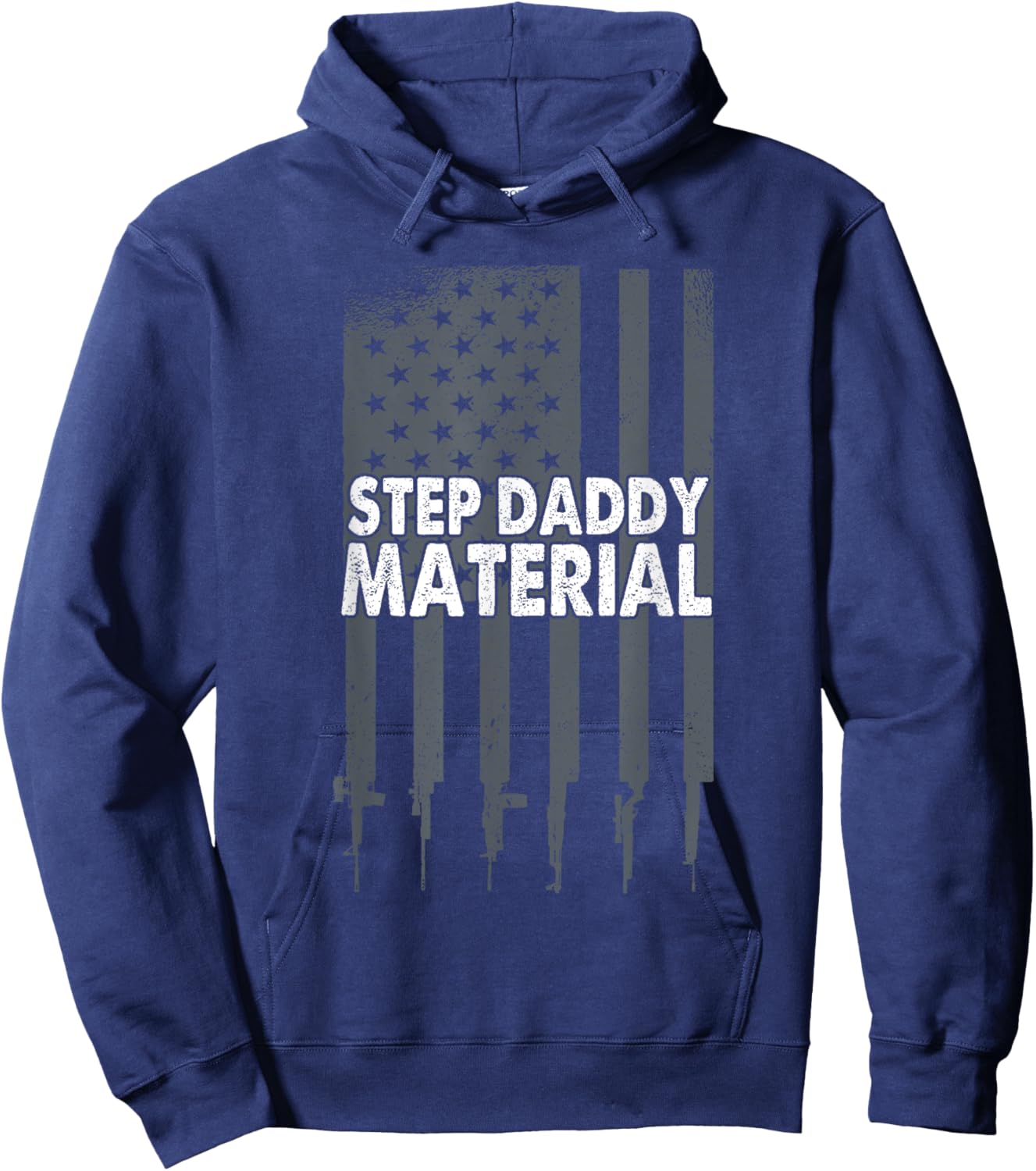 Best Stepdad Father's Day Step Daddy Material Hoodie - Hoodie | Navy