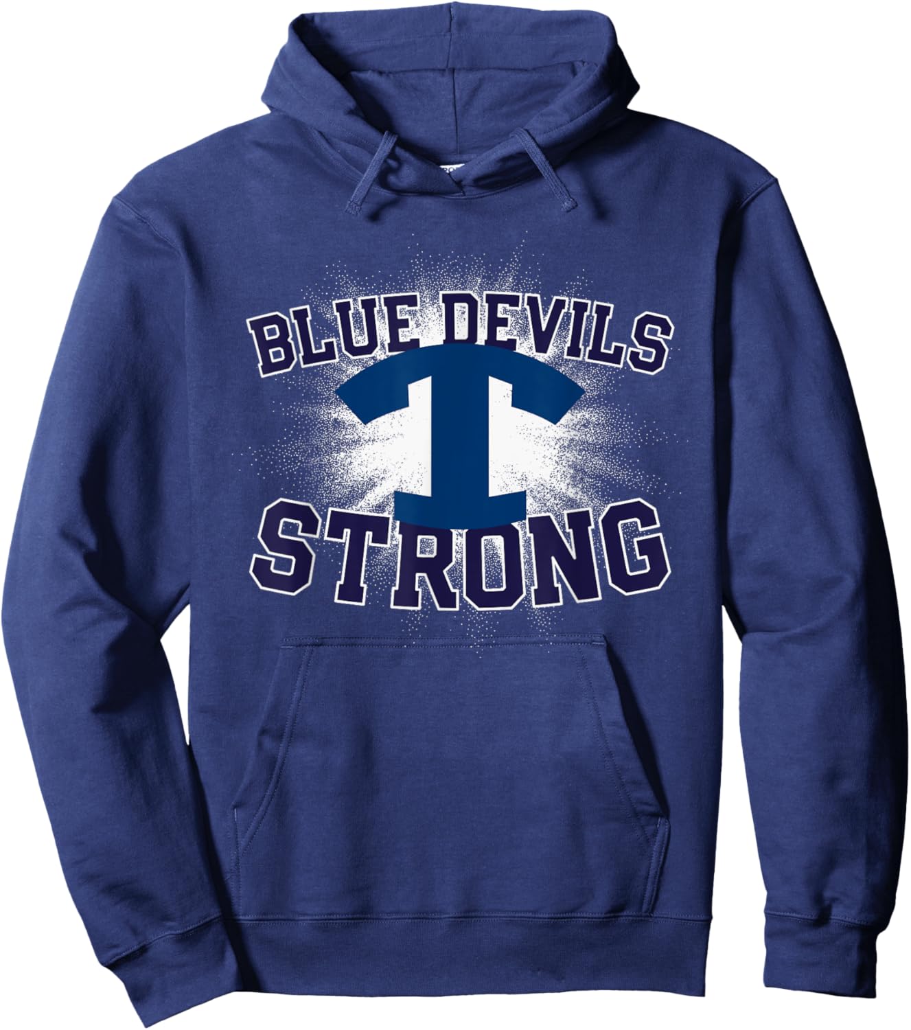 Tift County Blue Devils Logo Strong Flag HS Hoodie - Hoodie | Navy