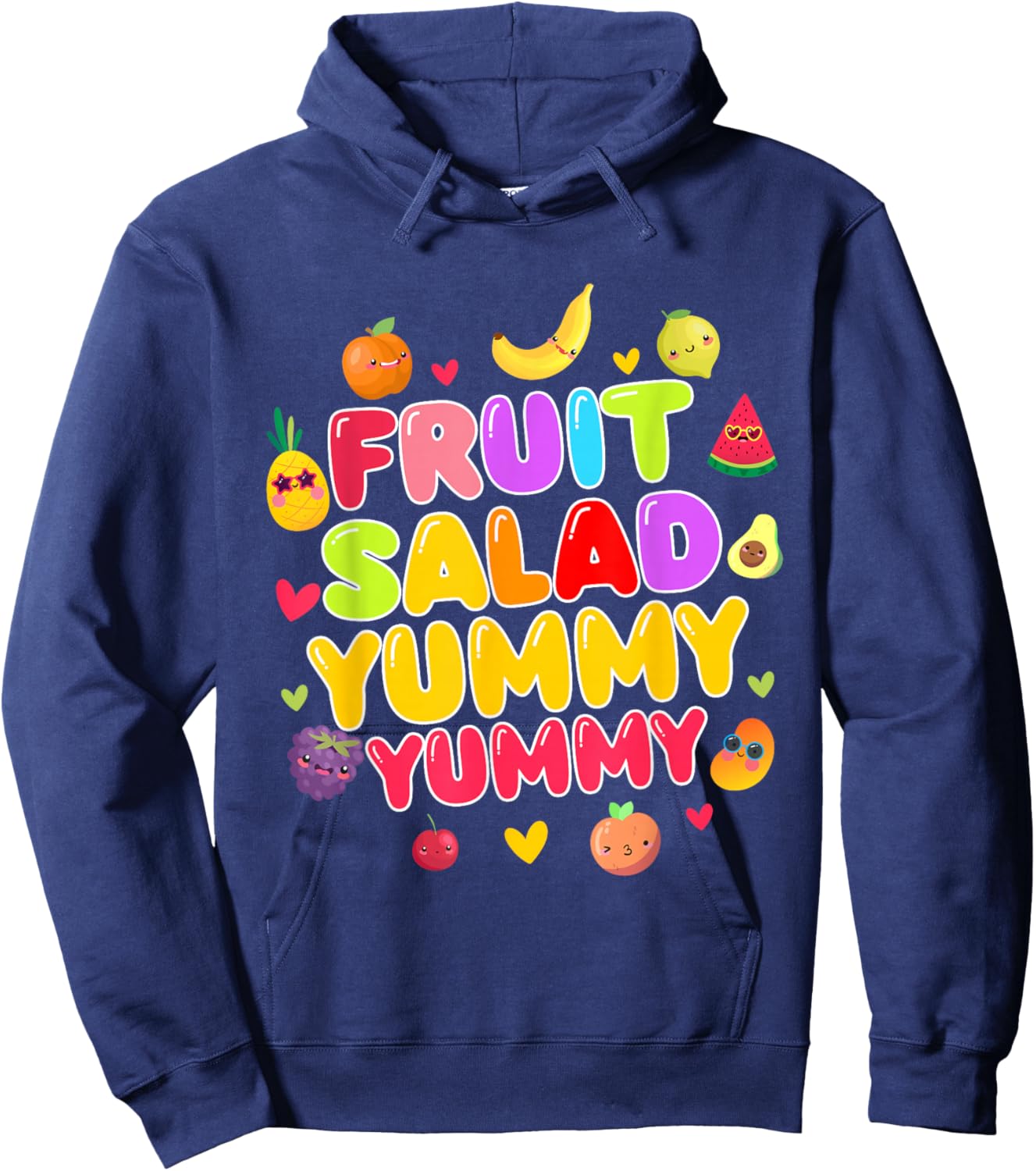 Fruit Salad Yummy Yummy Fruit Salad Theme Party Hoodie - Hoodie | Navy