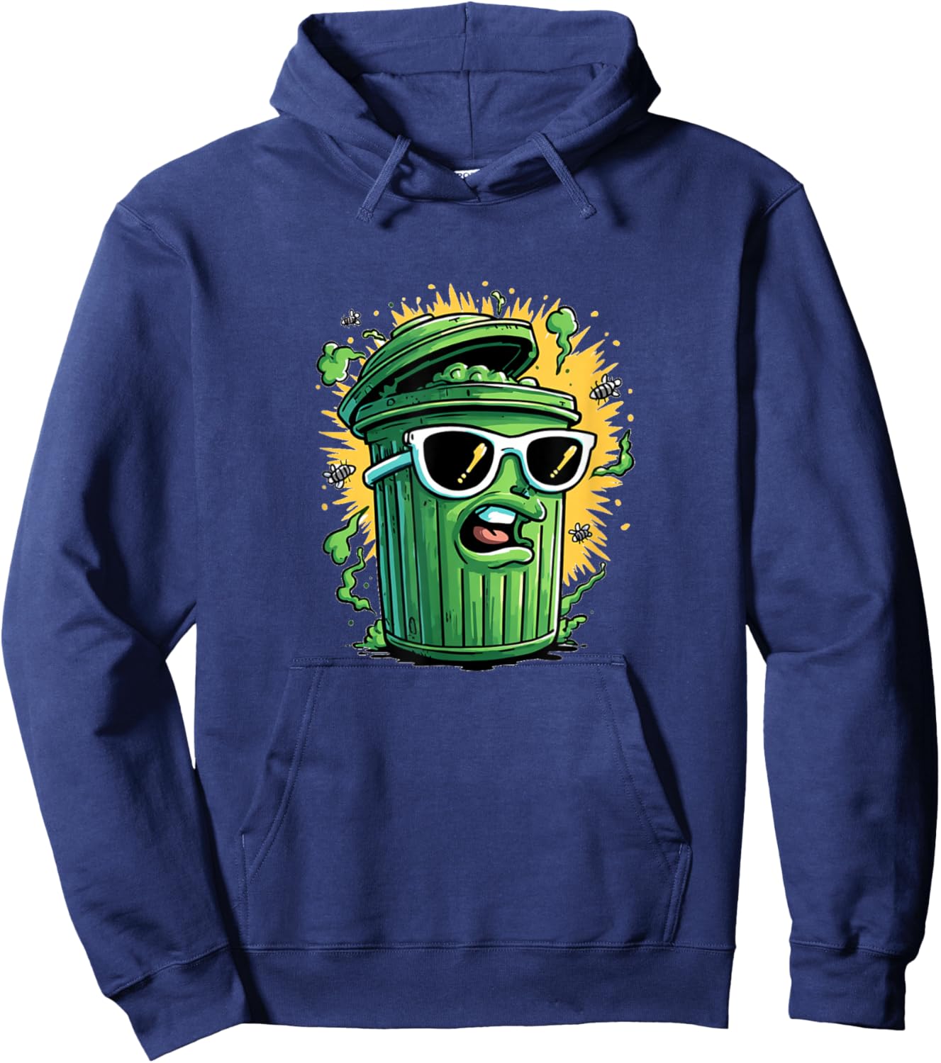Sunglasses Trash Can Costume for Boys and Girls Hoodie - Hoodie | Navy