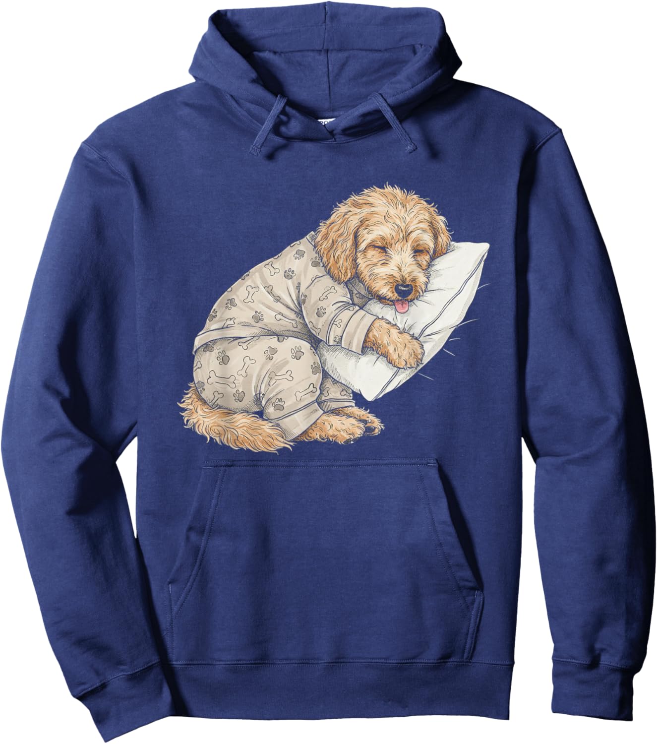 Funny Goldendoodle Pajama Kids Boys Girls Hoodie - Hoodie | Navy