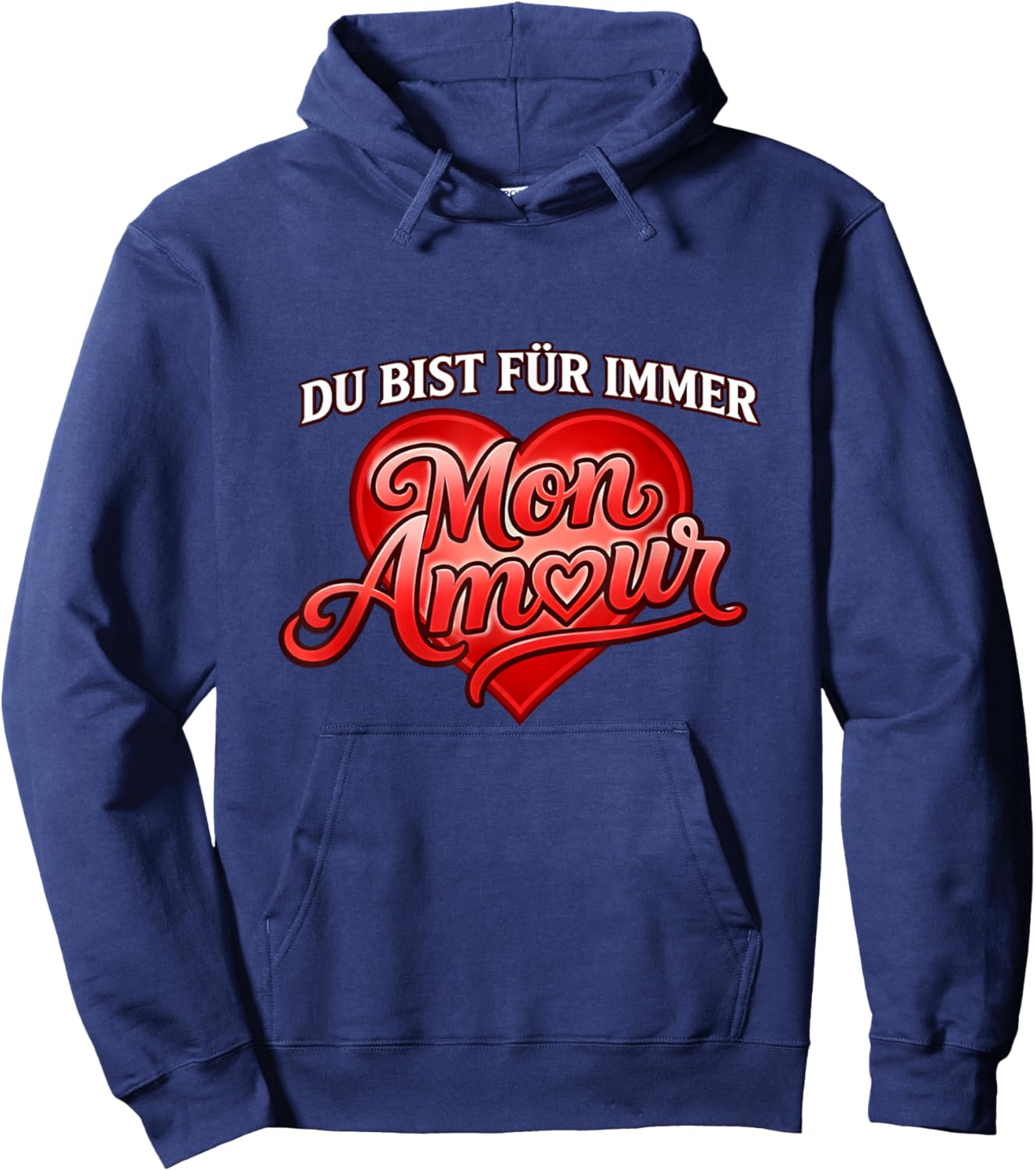 Mon Amour - Mallorca Party Outfit, Valentinstag Hoodie - Hoodie | Navy