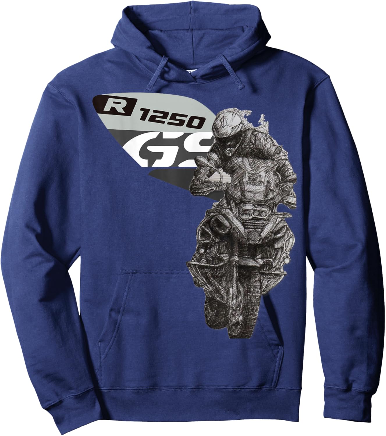 R 1250 GS Adventure Bike Motorcycle Hoodie - Hoodie | Navy
