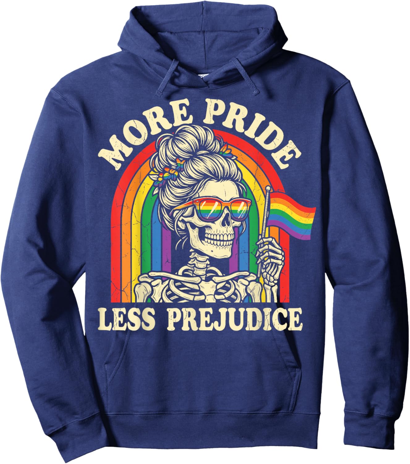 More Pride Less Prejudice Hoodie - Hoodie | Navy