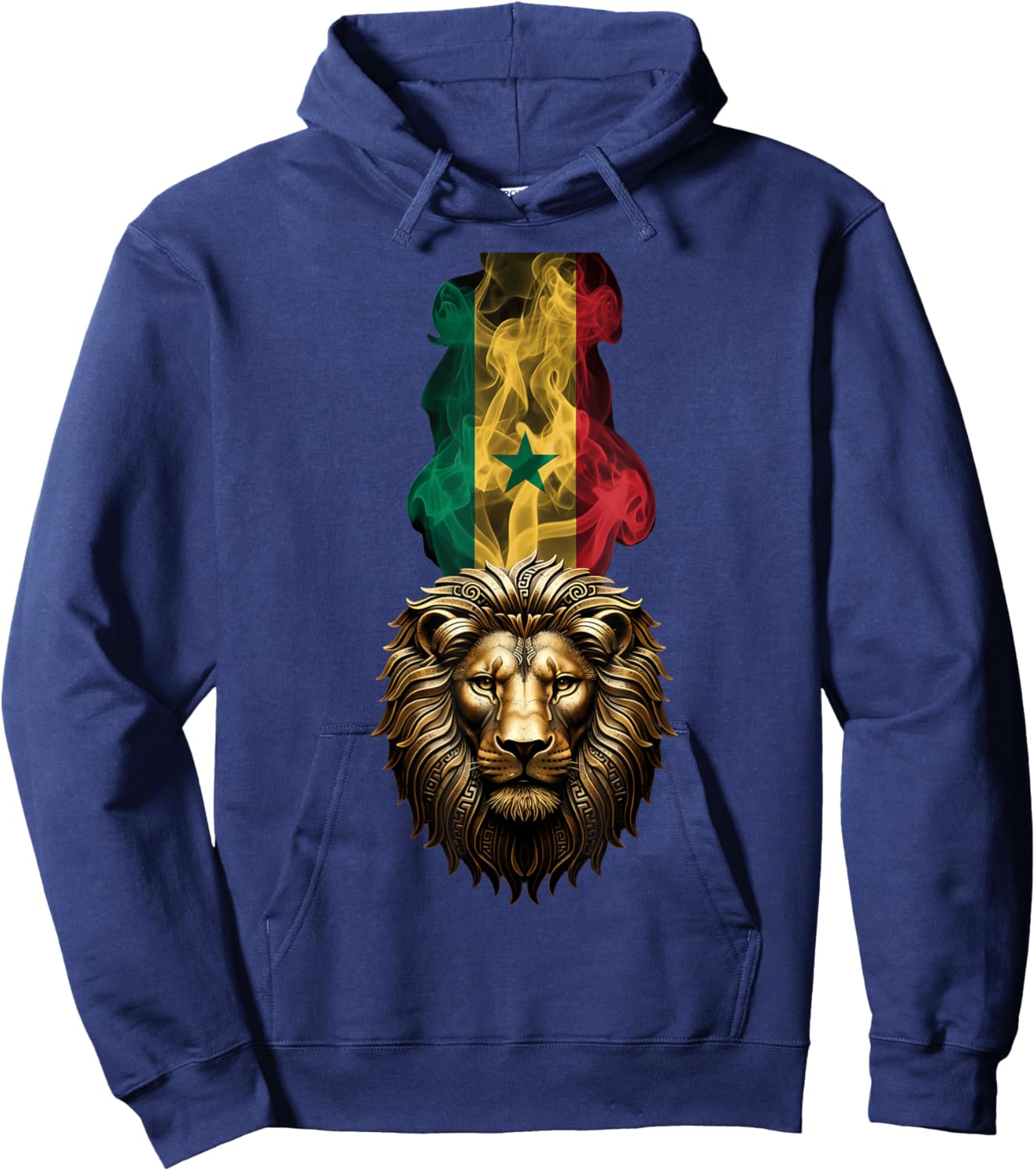 Senegal Flag Lion Senegalese Roots Hoodie - Hoodie | Navy