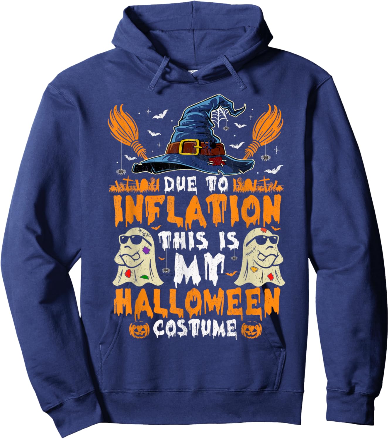Due To Inflation This Is My Halloween Costume Hoodie - Hoodie | Navy