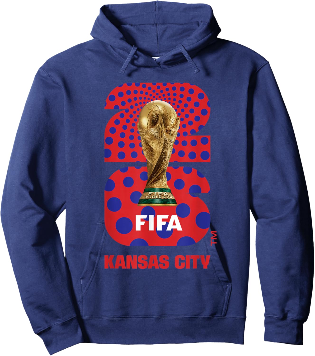FIFA World CUP26 Kansas City Trophy Color Hoodie - Hoodie | Navy