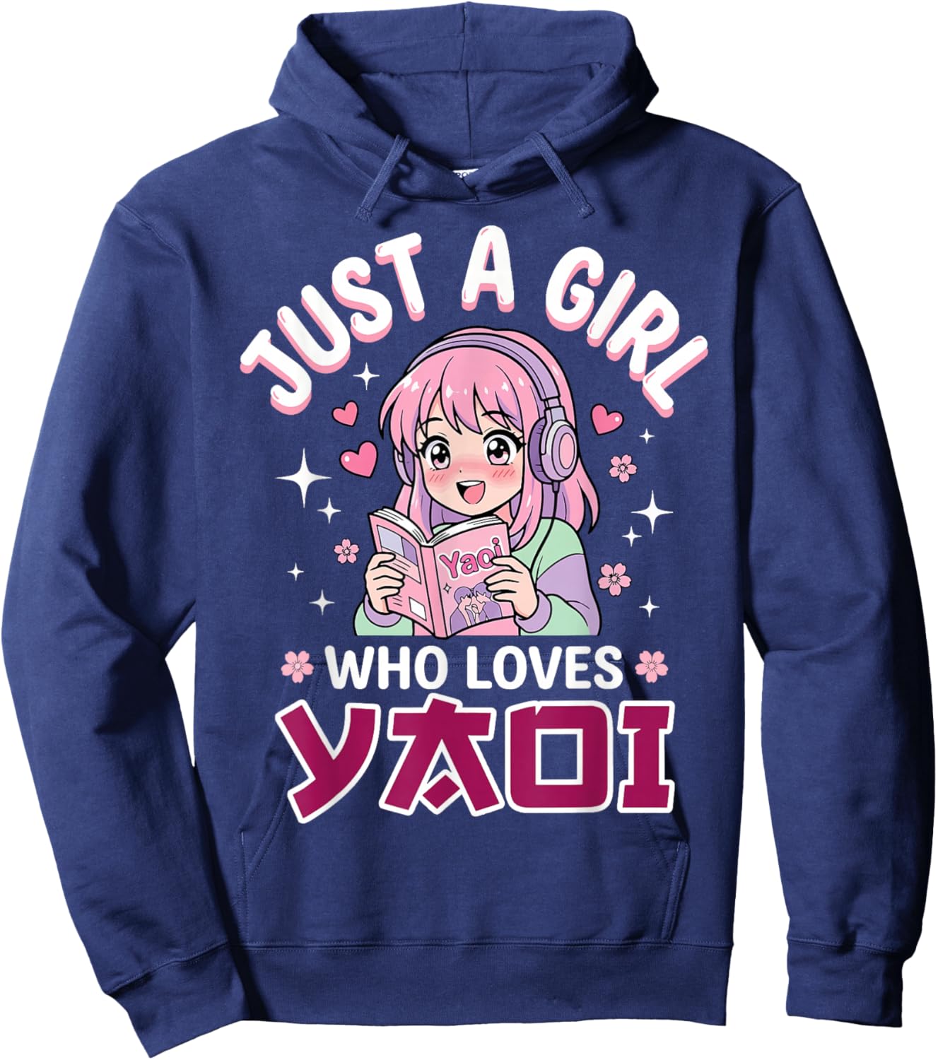 Just A Girl Who Loves Yaoi Hoodie - Hoodie | Navy