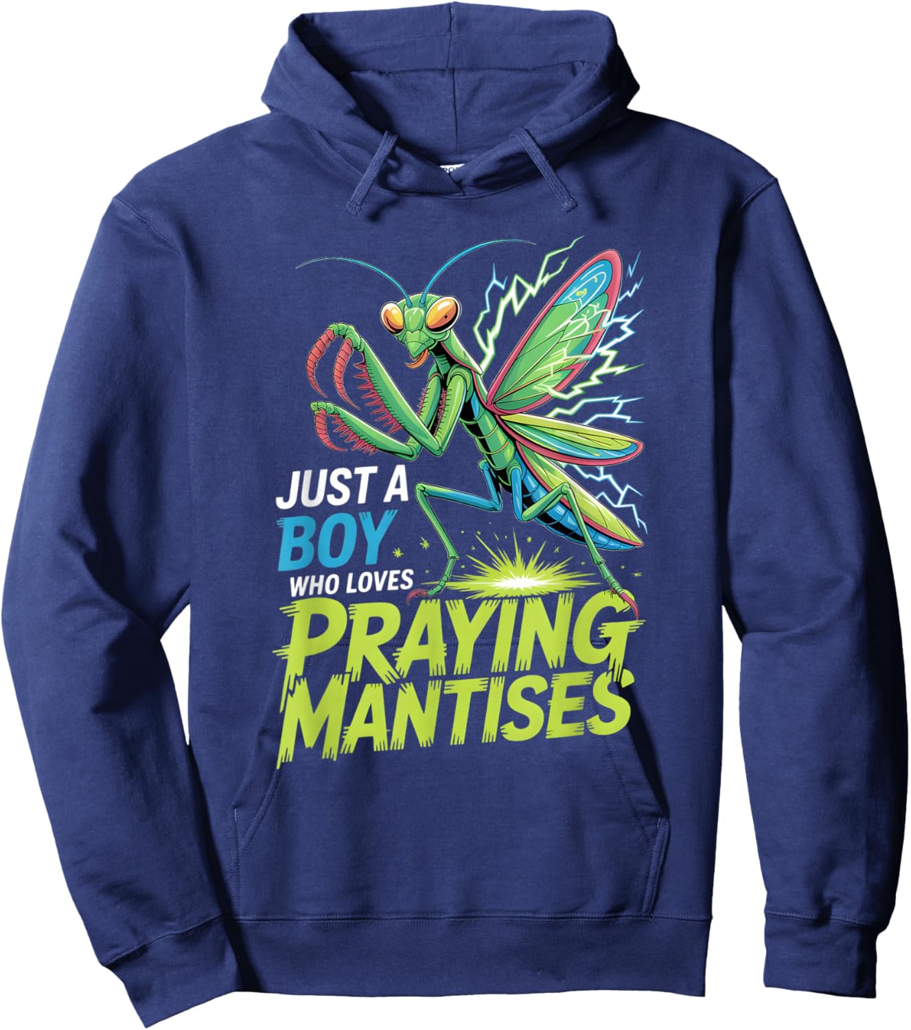 Boys Praying Mantis Hoodie - Hoodie | Navy