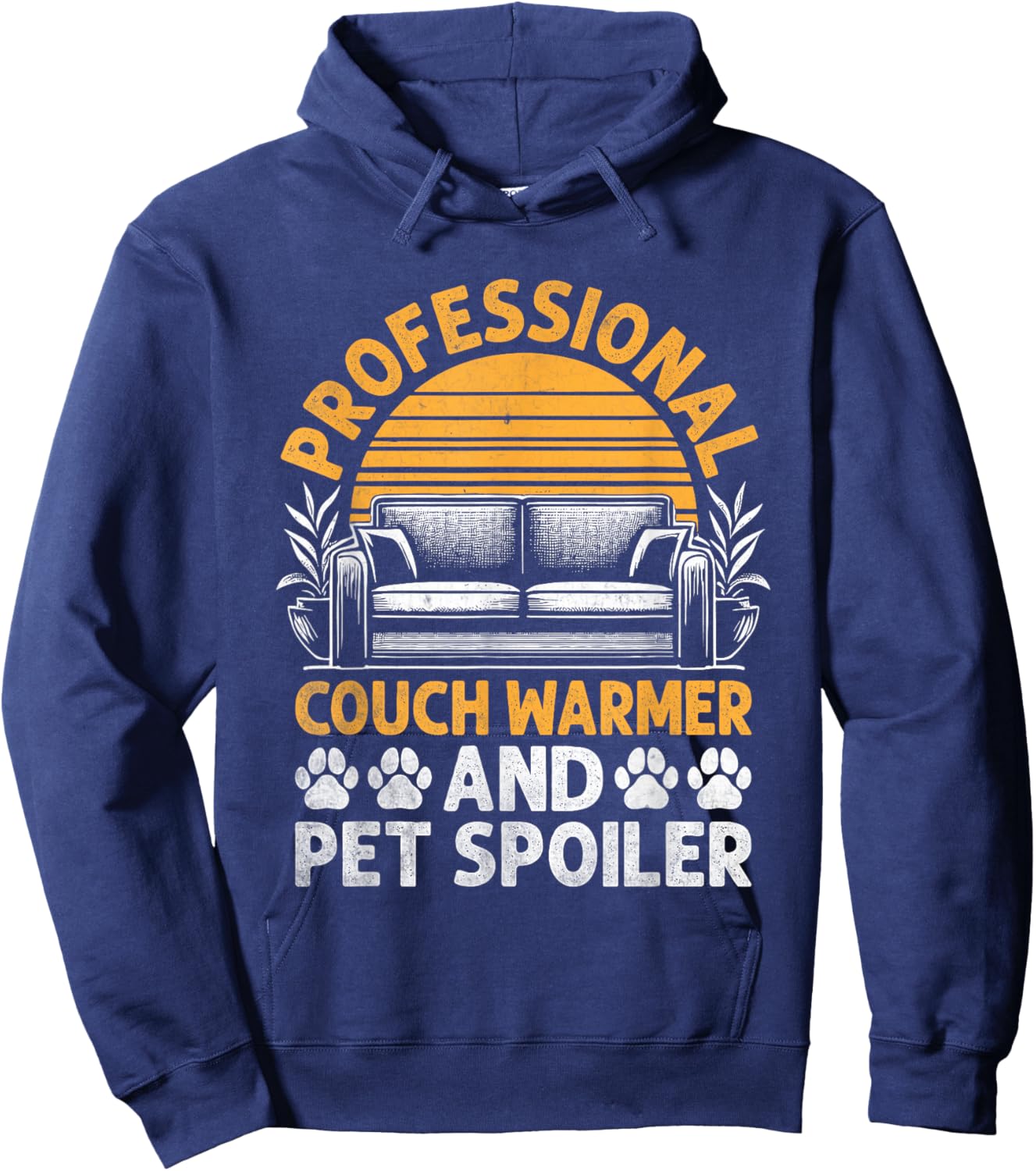 Professional Couch Warmer And Pet Spoiler Hoodie - Hoodie | Navy