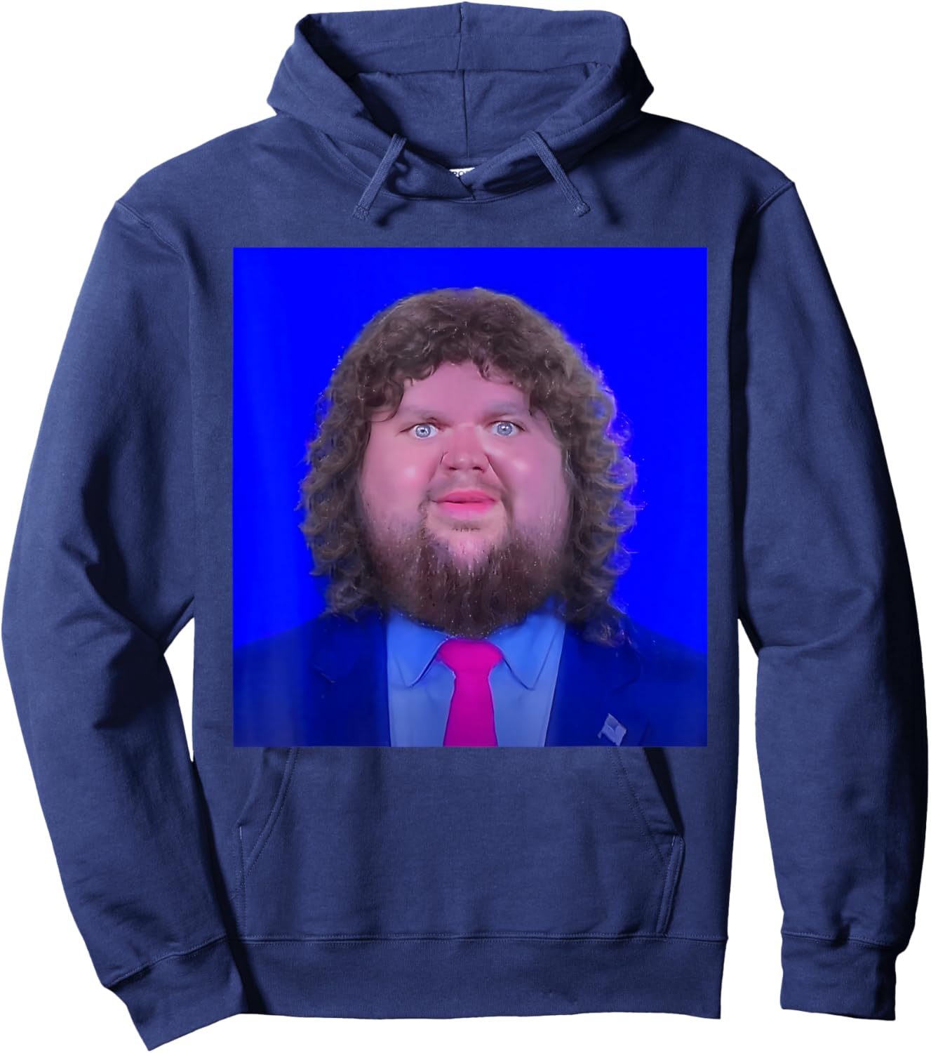 JD Vance Face Meme Hoodie - Hoodie | Navy