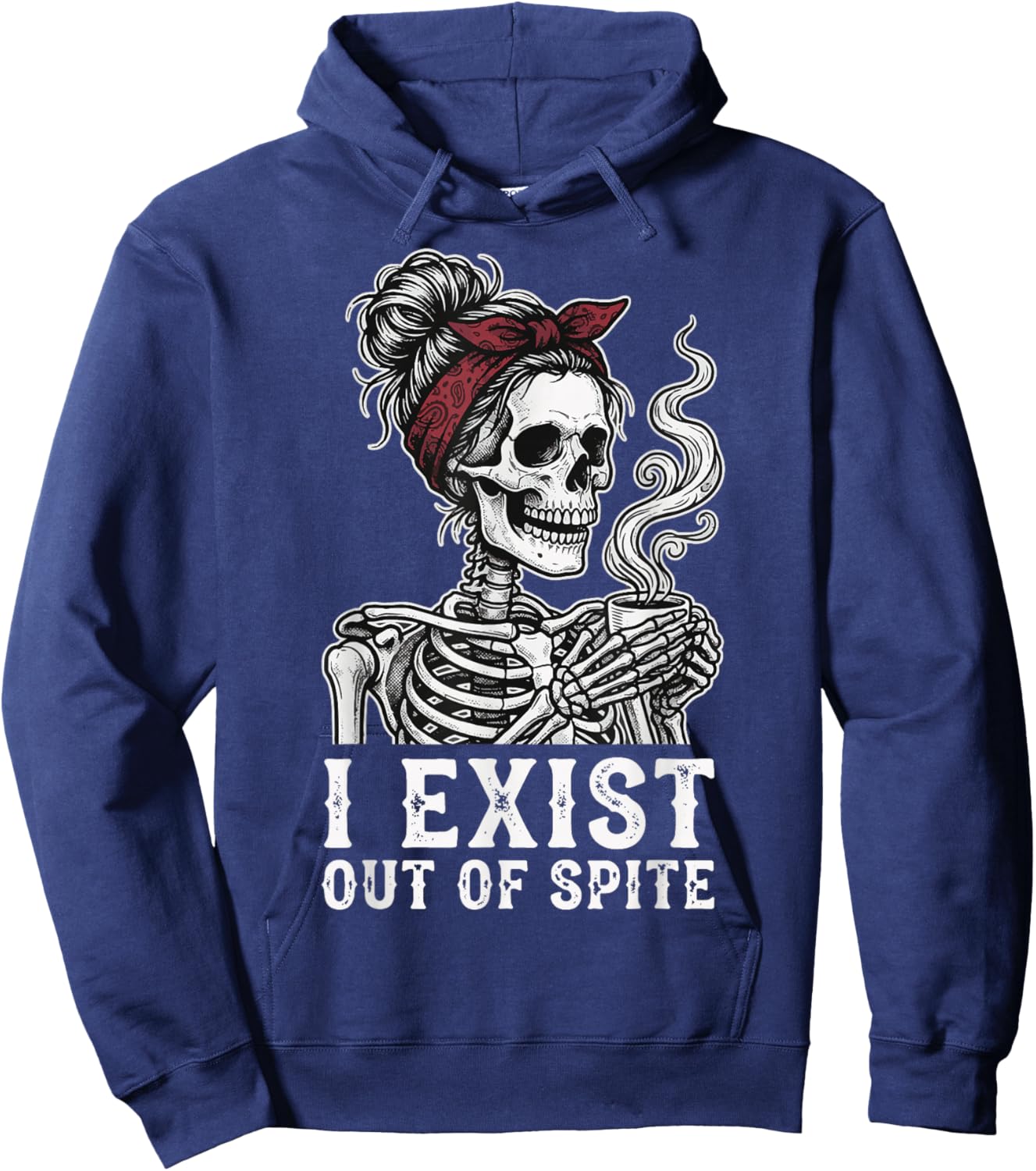 I Exist Out of Spite Hoodie - Hoodie | Navy