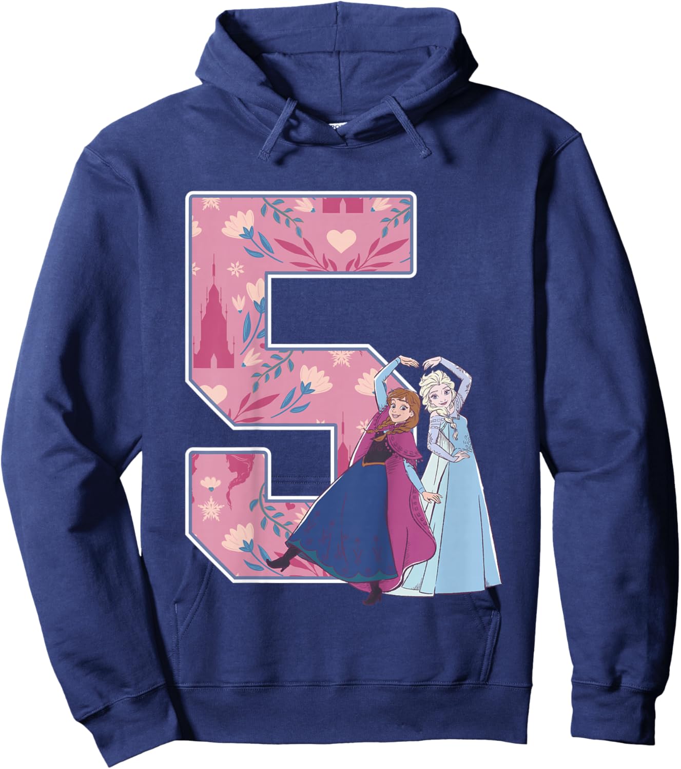 Frozen Sisters 5 Geburtstag Hoodie - Hoodie | Navy