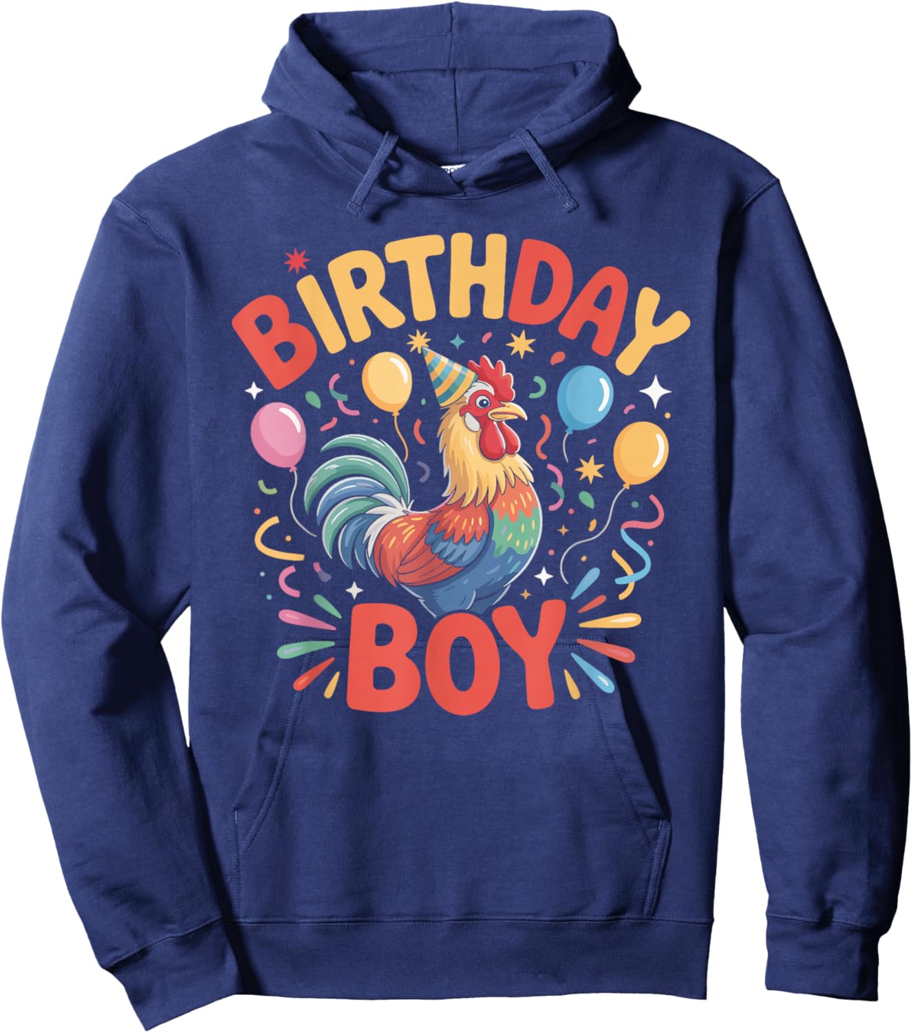 Birthday Boy Rooster Rooster Shirt for Birthday Hoodie - Hoodie | Navy