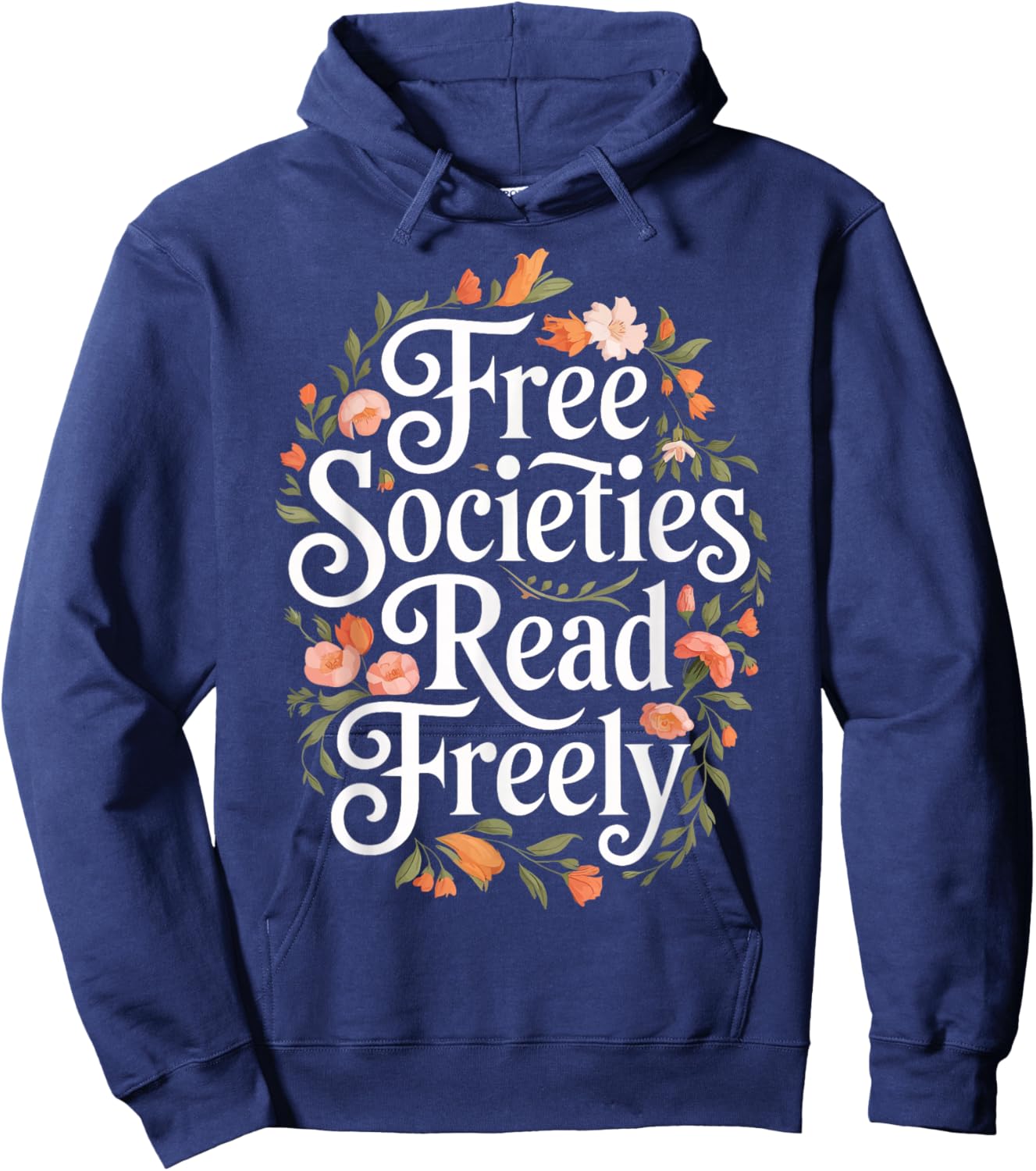 Free Societies Read Freely Hoodie - Hoodie | Navy