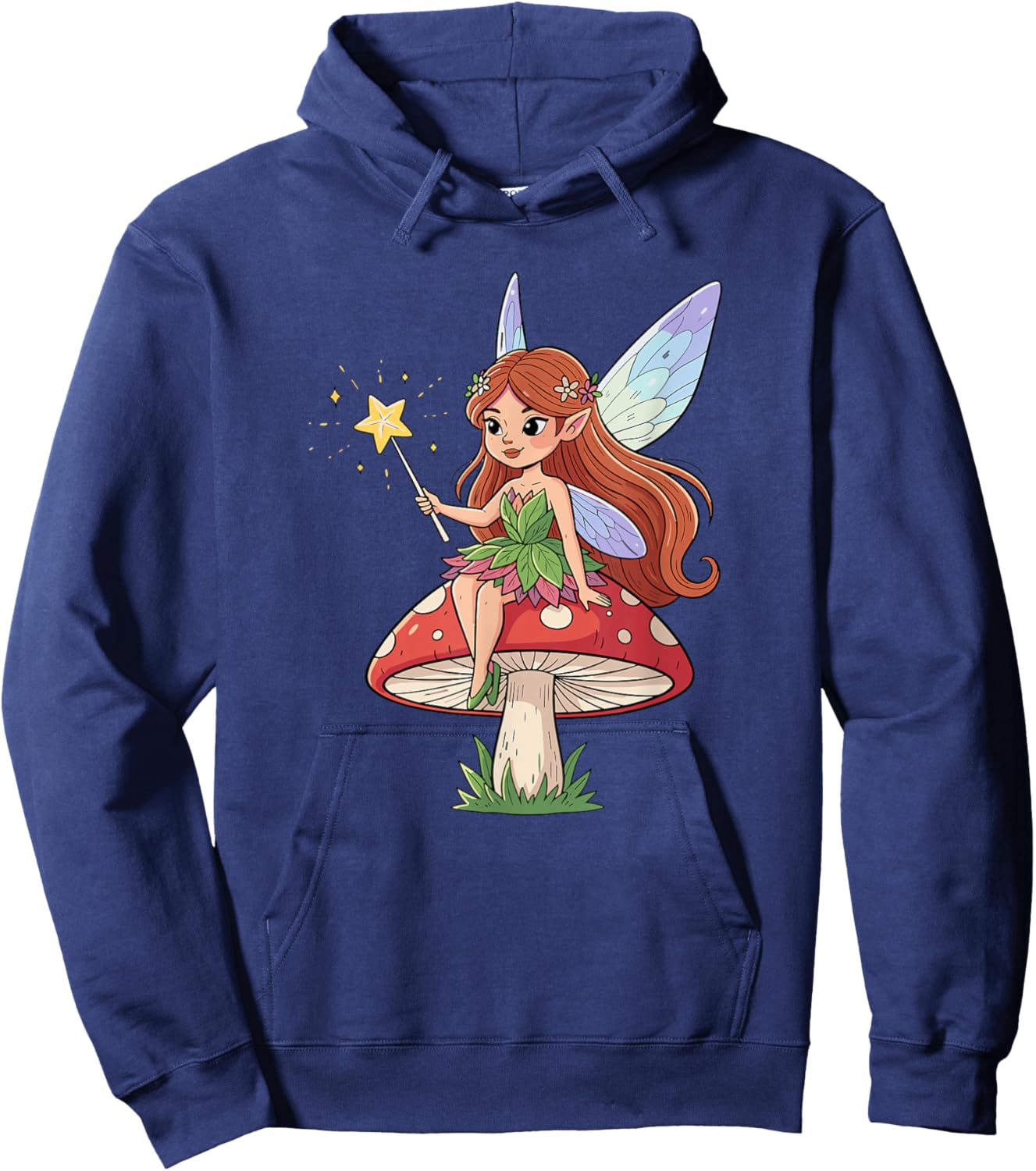 Enchanted Toadstool Forest Fairy Princess Hoodie - Hoodie | Navy