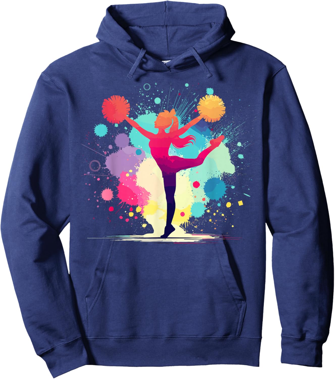 Cheerleader and Cheerleader Graphic for Girls Hoodie - Hoodie | Navy