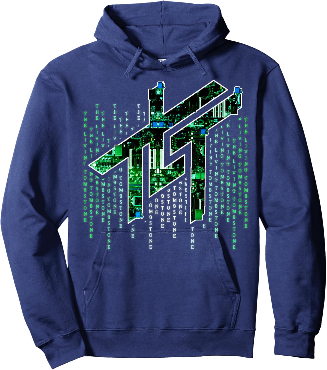 The Living Tombstone - Motherboard Hoodie - Hoodie | Navy