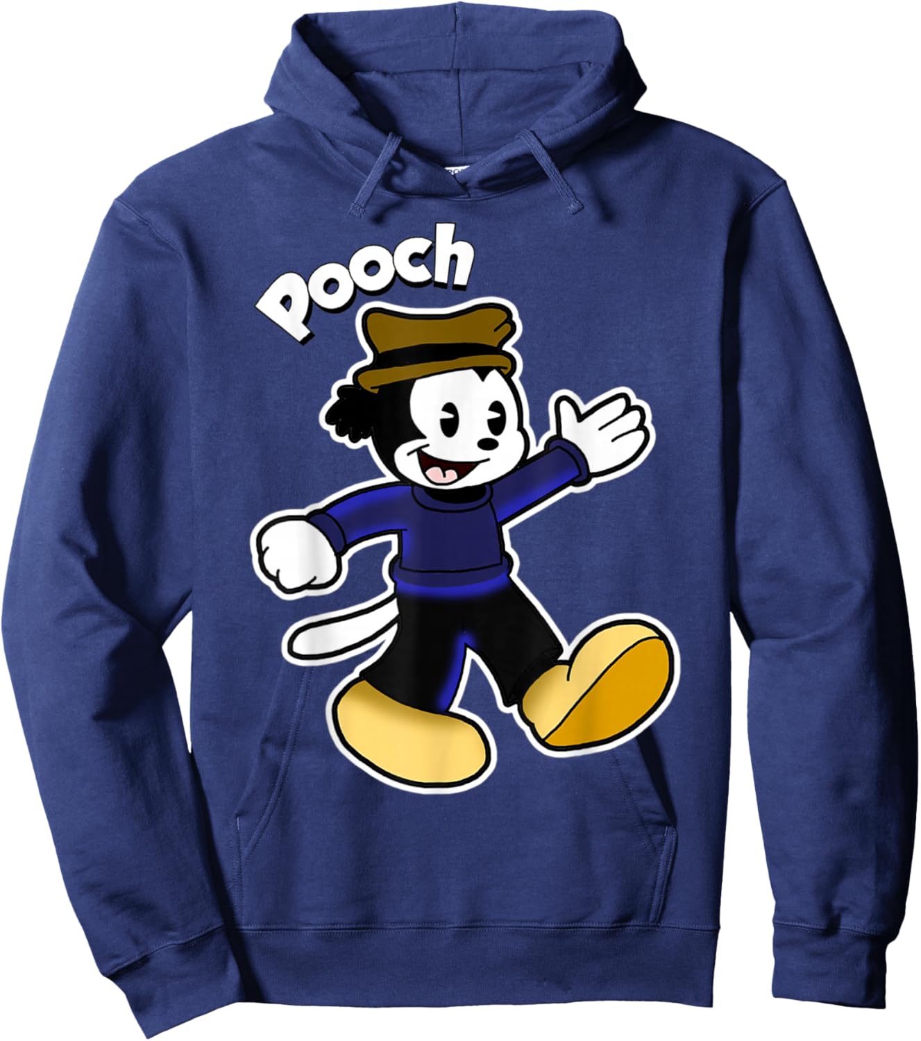 Pooch the Pesky Pup Vintage Cartoon Hoodie - Hoodie | Navy