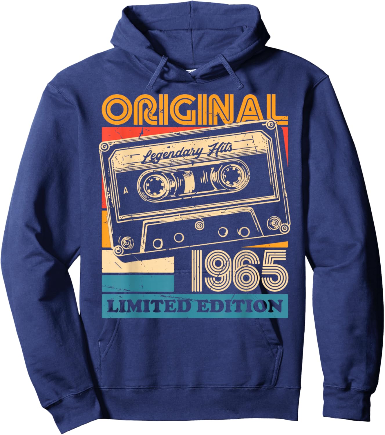 Original 1965 Vintage Birthday 60 Years Women Hoodie - Hoodie | Navy