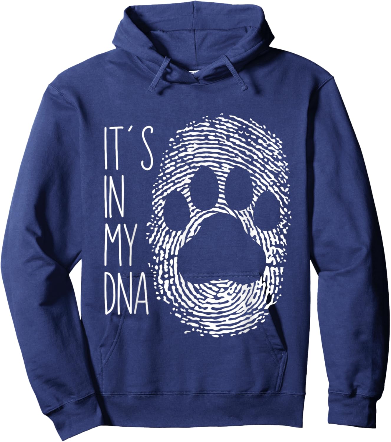 Cat Fingerprint Cats Lover Hoodie - Hoodie | Navy