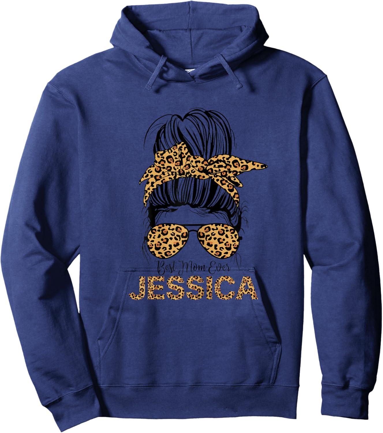 Jessica Name Best Mom Ever Jessica Mother's Day Hoodie - Hoodie | Navy