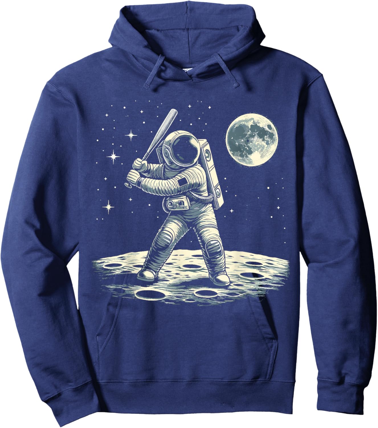 Astronaut Baseball in Space Hoodie - Hoodie | Navy