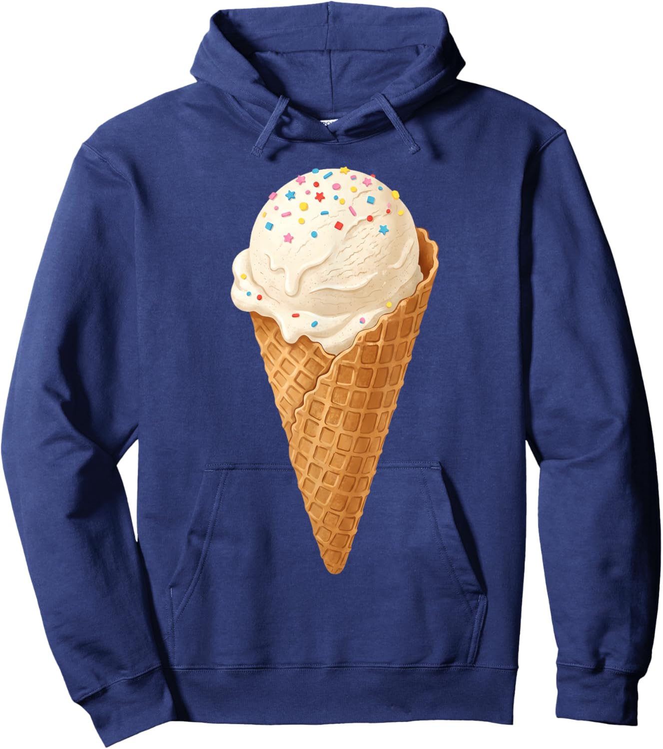 Funny National Ice Cream Costume Men Women Kids Hoodie - Hoodie | Navy
