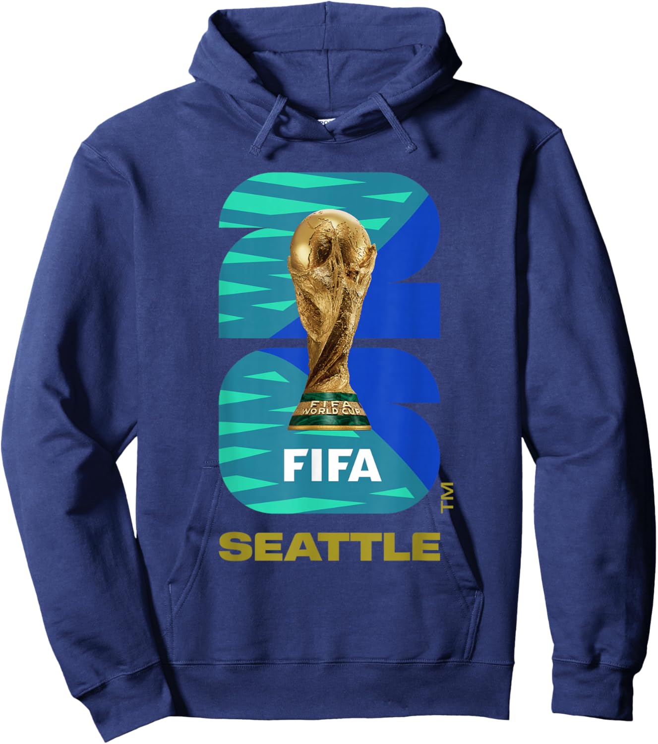 FIFA World CUP26 Seattle Trophy Color Hoodie - Hoodie | Navy