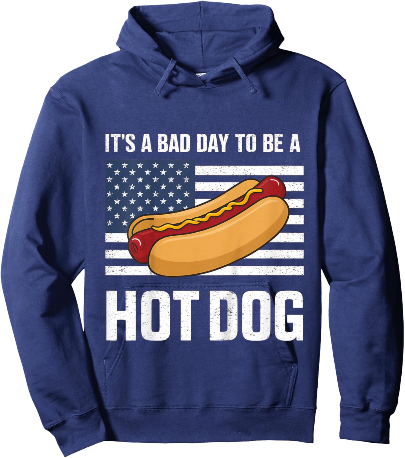 Kids Bad Day to Be A Hot Dog Shirt Toddler Hoodie - Hoodie | Navy