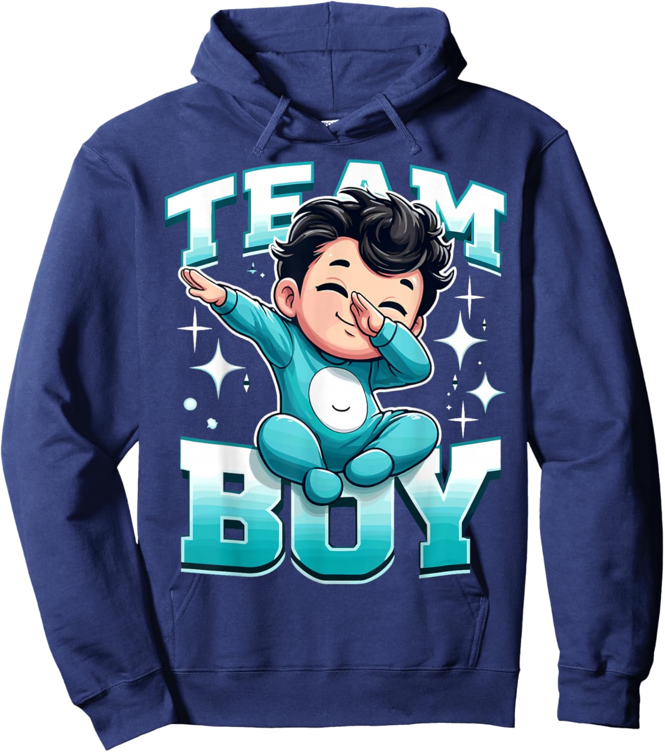 Team Boy Gender Reveal Hoodie - Hoodie | Navy