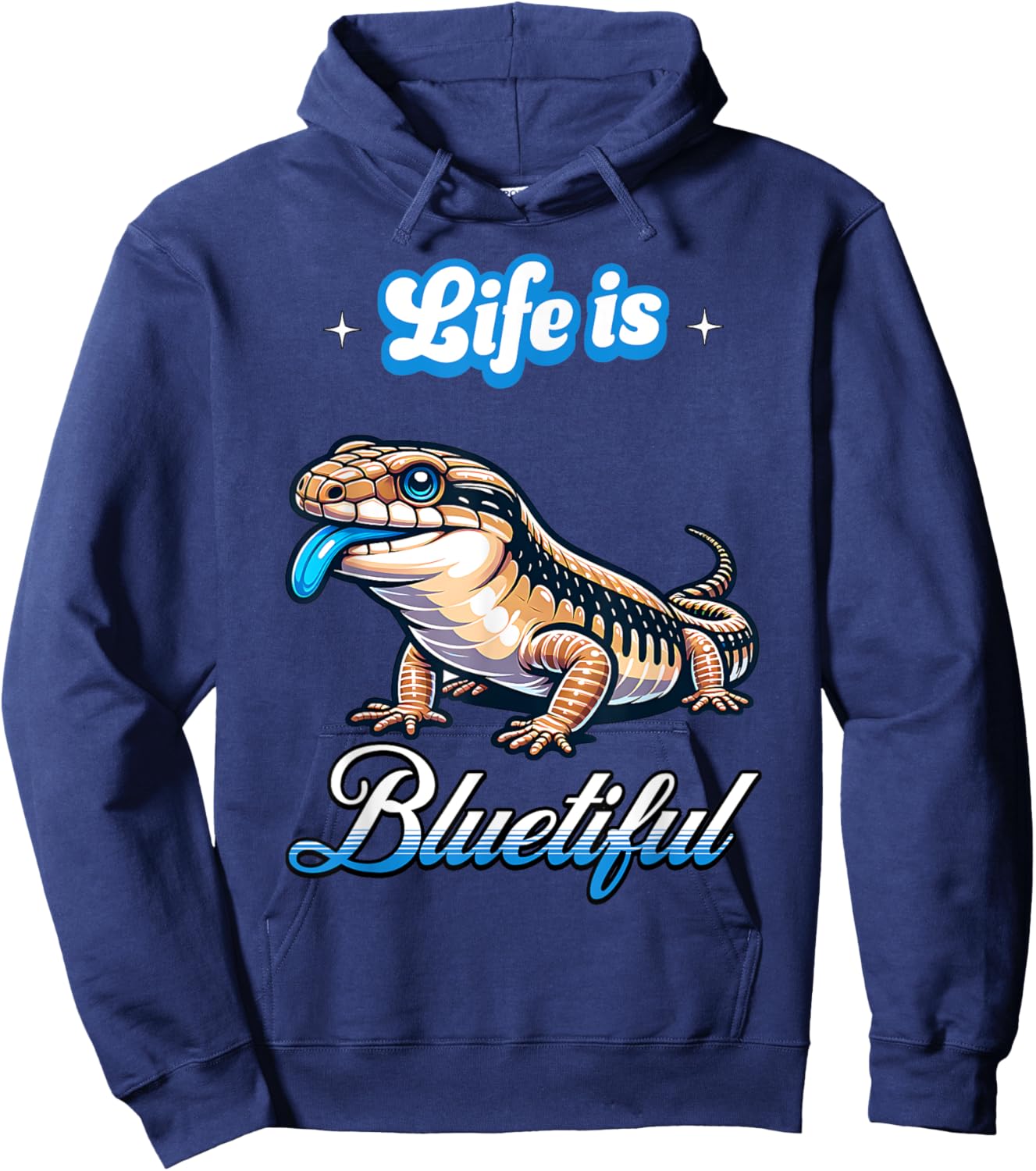 Blue Tongue Skink Owner Hoodie - Hoodie | Navy