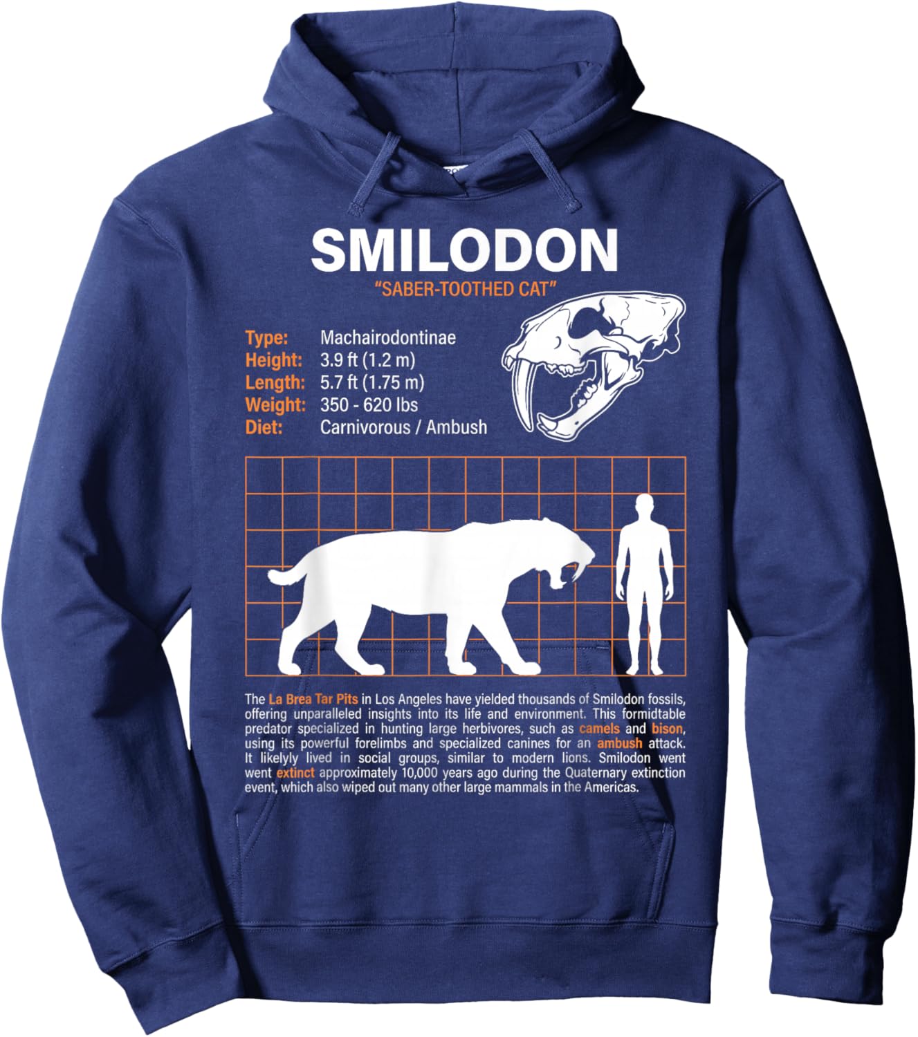 T-Shirt Hoodie - Hoodie | Navy