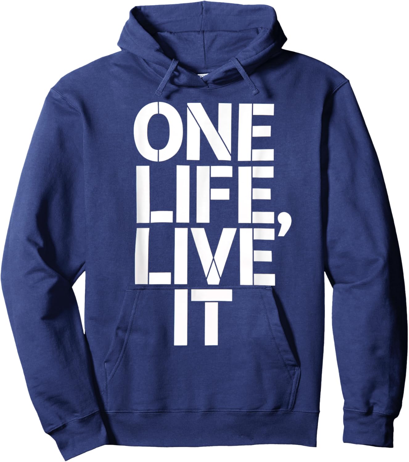 One Life Women Live It Motivational Men Kids Hoodie - Hoodie | Navy