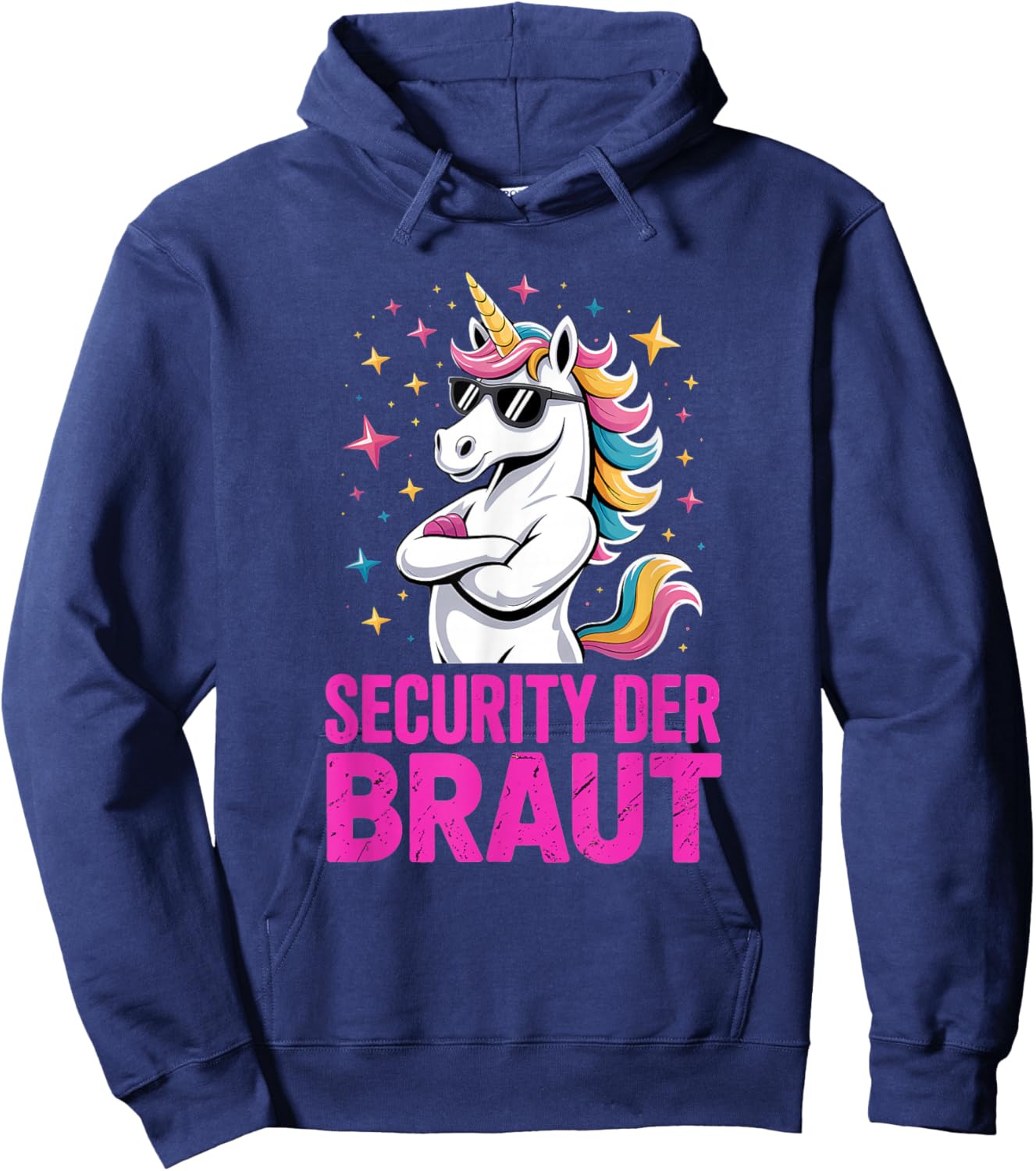 Security Der Braut Junggesellenabschied JGA Hoodie - Hoodie | Navy