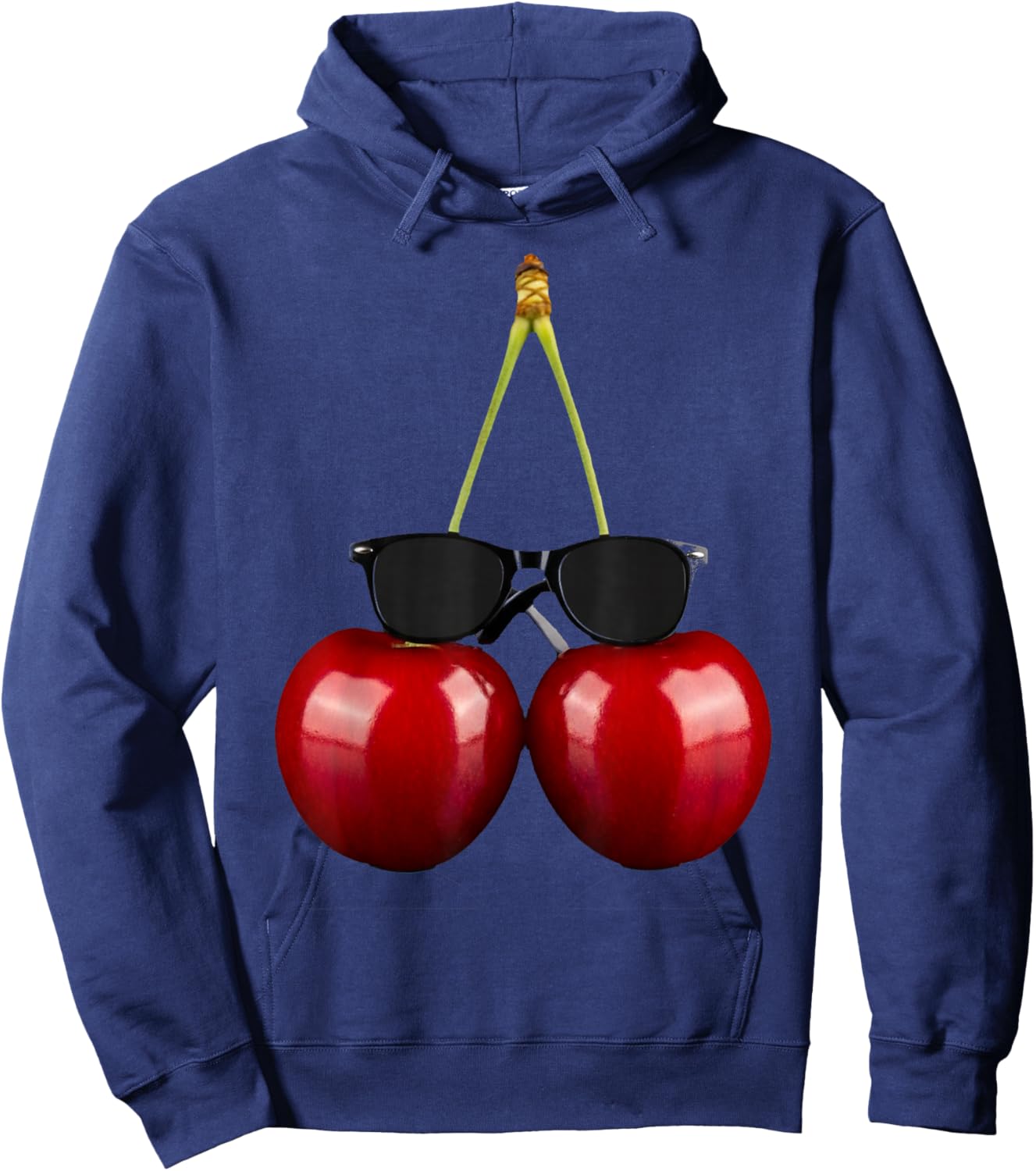 Coole Kirschen mit Sonnenbrille Lustige Früchte Hoodie - Hoodie | Navy