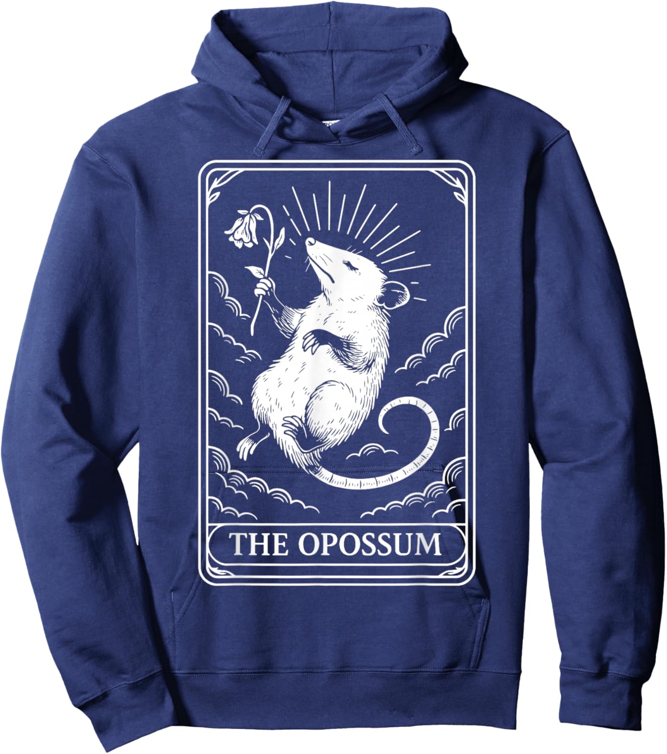 The Opossum Tarot Card Hoodie - Hoodie | Navy