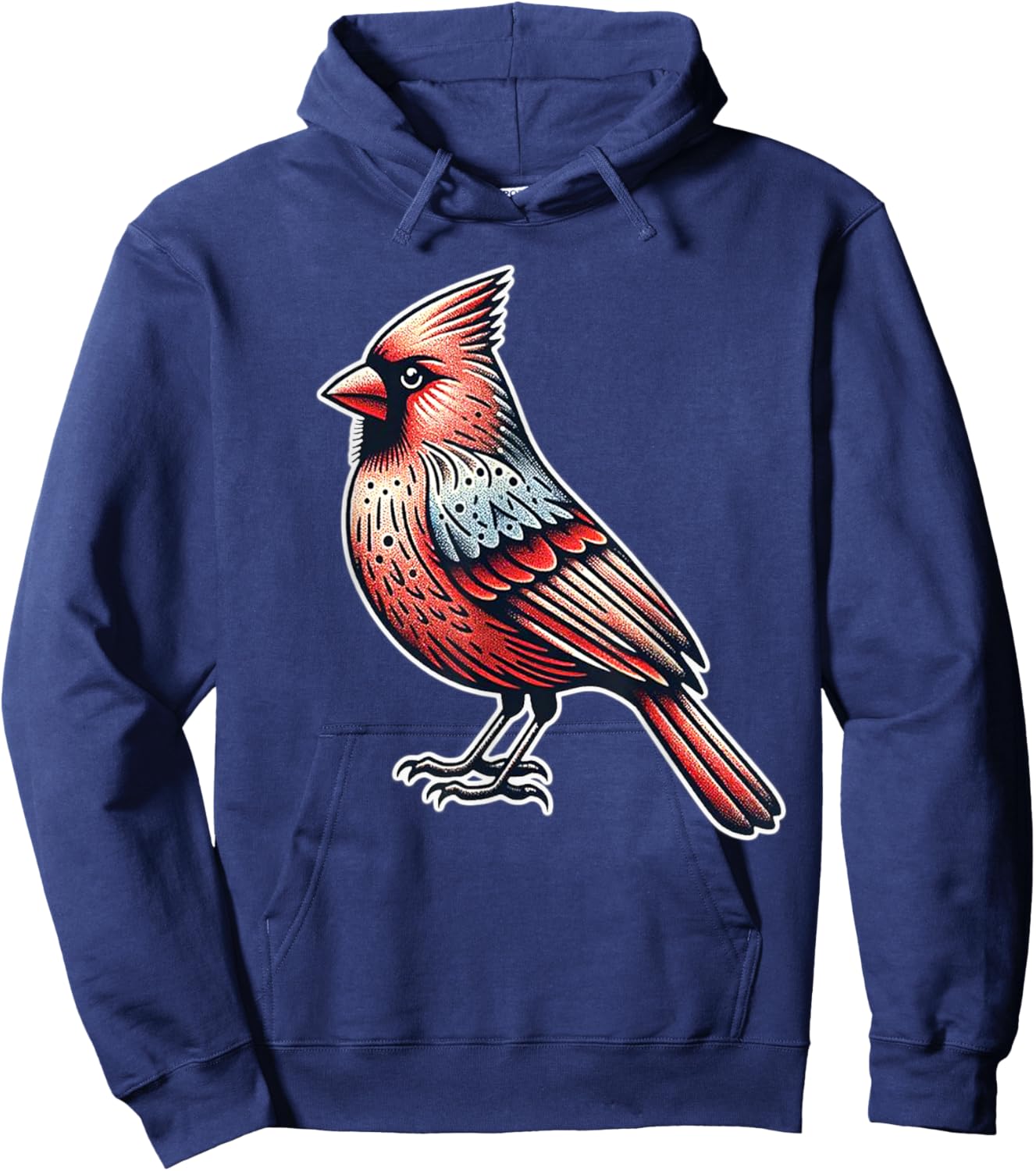 Cardinal Bird Hoodie - Hoodie | Navy