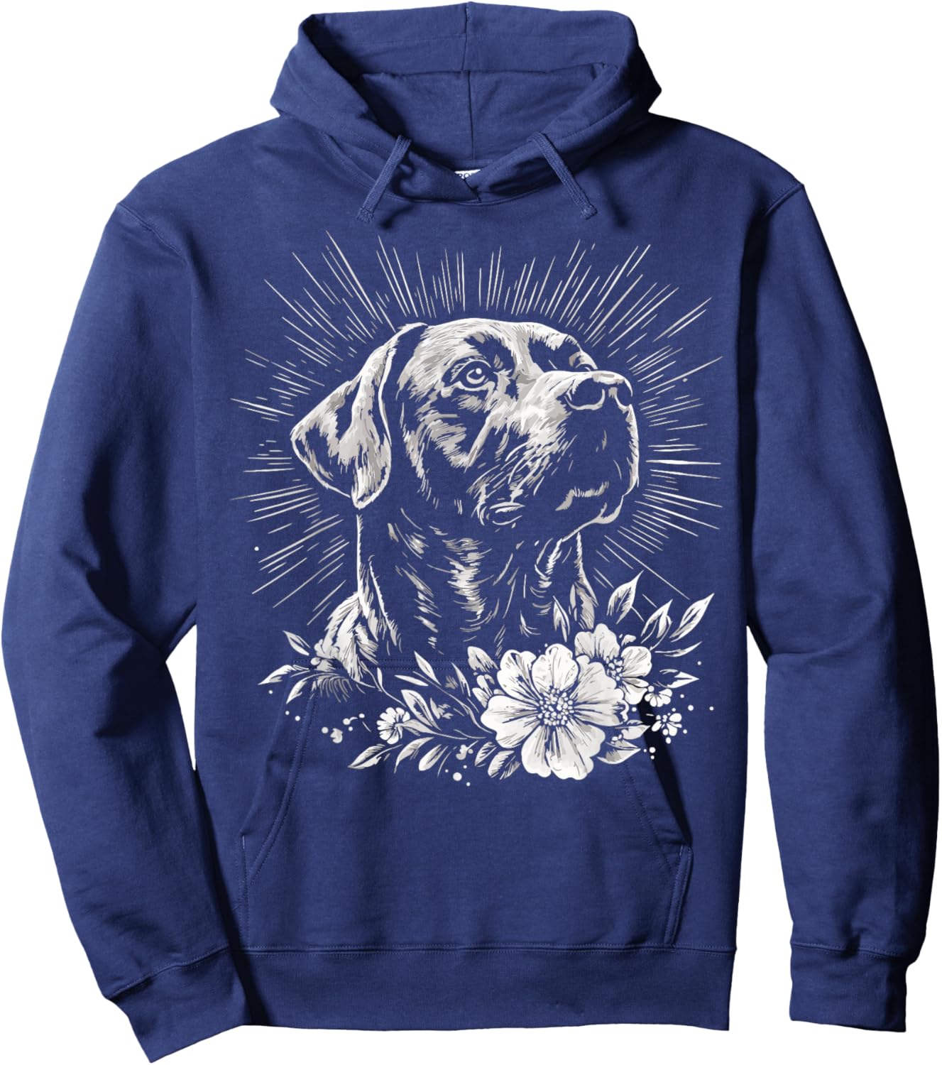 Retro Labrador Retriever Dog Lover Tattoo Style Hoodie - Hoodie | Navy