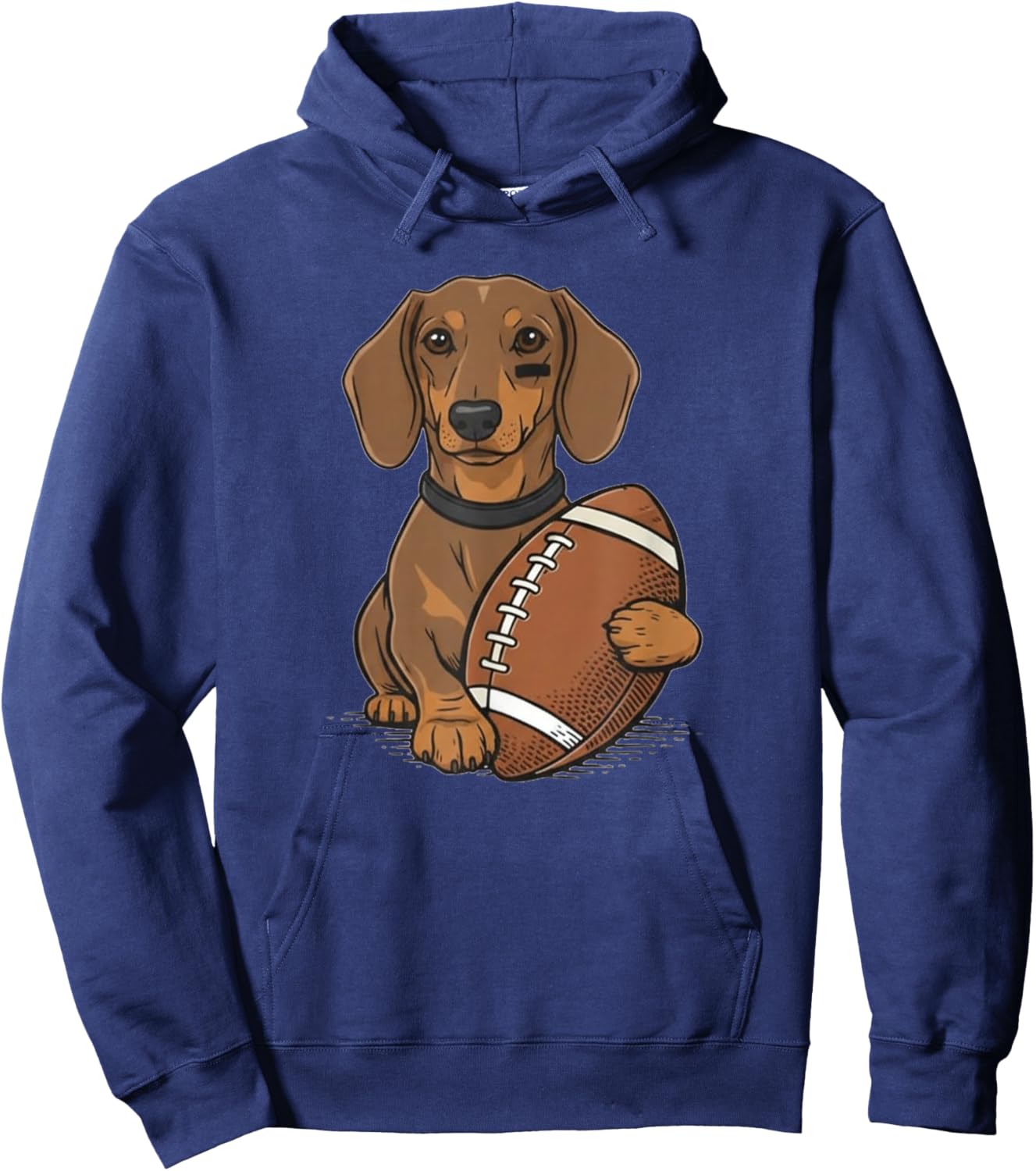 Funny Dachshund Football Dog Lovers Gift Hoodie - Hoodie | Navy